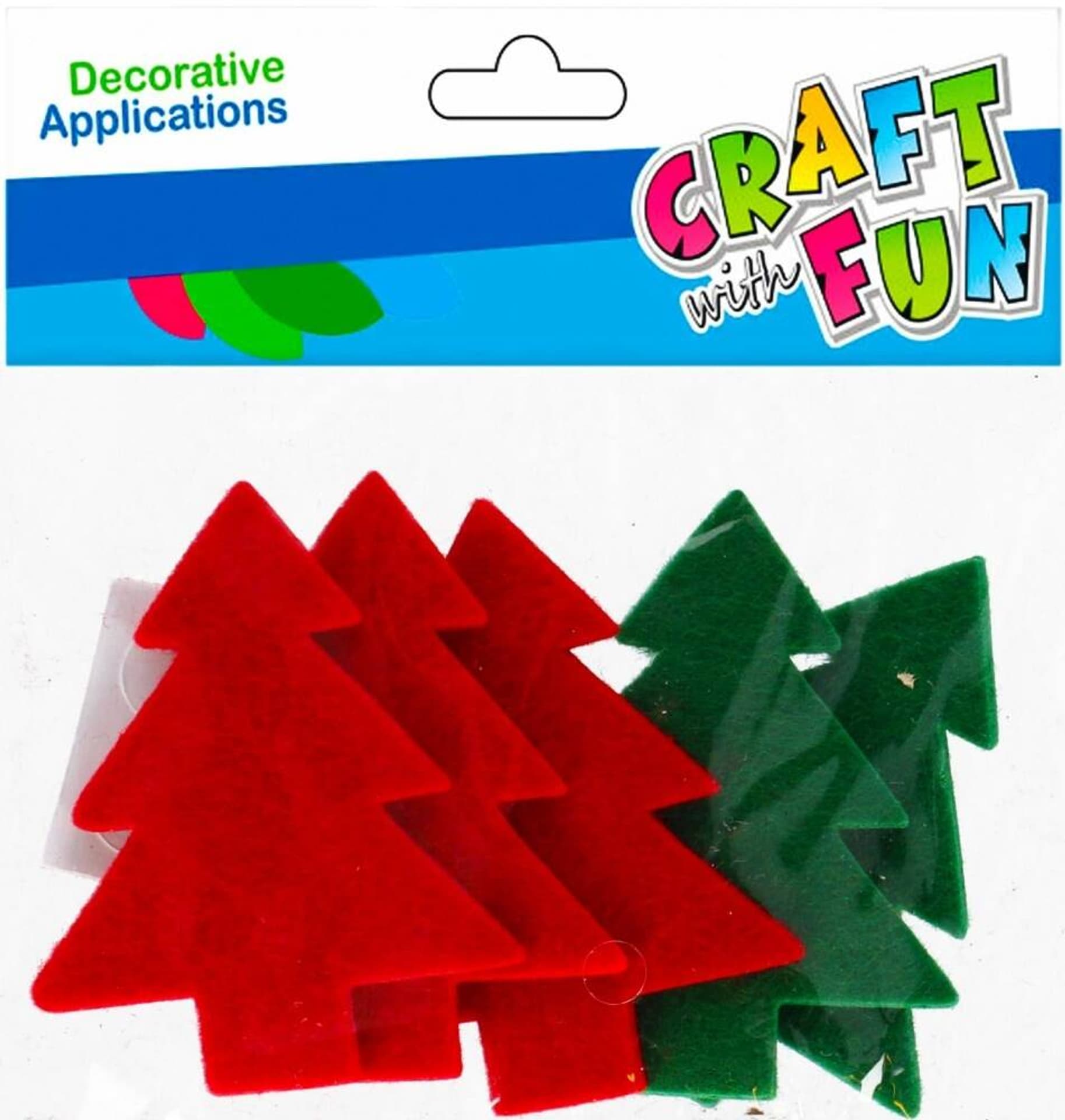 

Ozdoba dekoracyjna samoprzylepna filc Boże Narodzenie Choinka CRAFT WITH FUN 501379