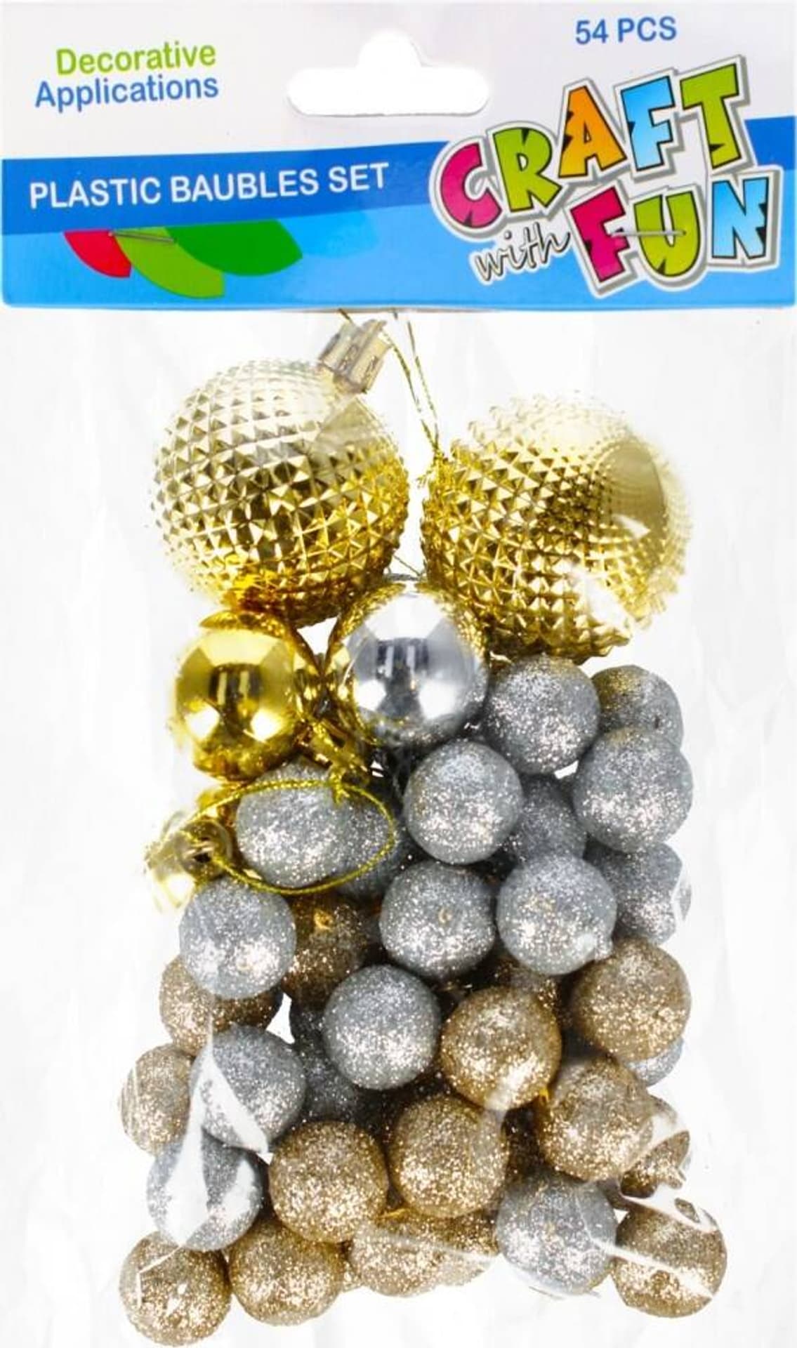 

Ozdoba dekoracyjna styropianowe Bombki złote Boże Narodzenie CRAFT WITH FUN 463627