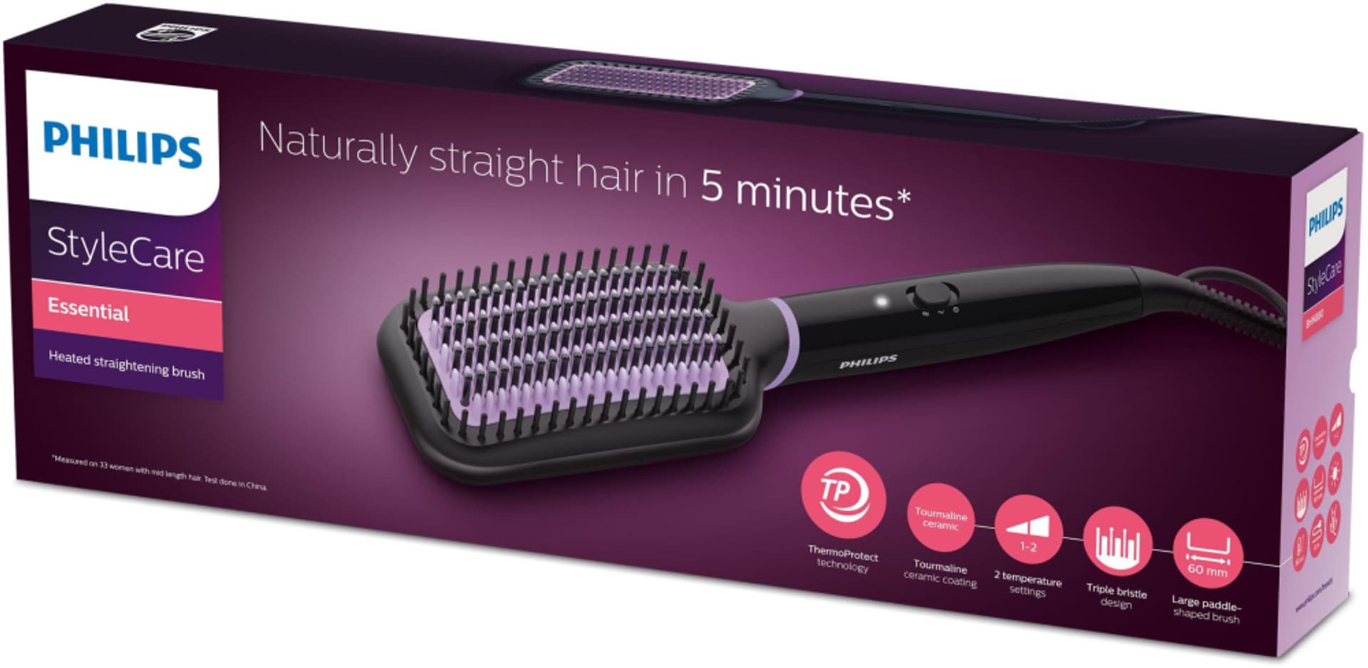 

Urządzenie do Szczotka do prostowania włosów PHILIPS BHH880/00