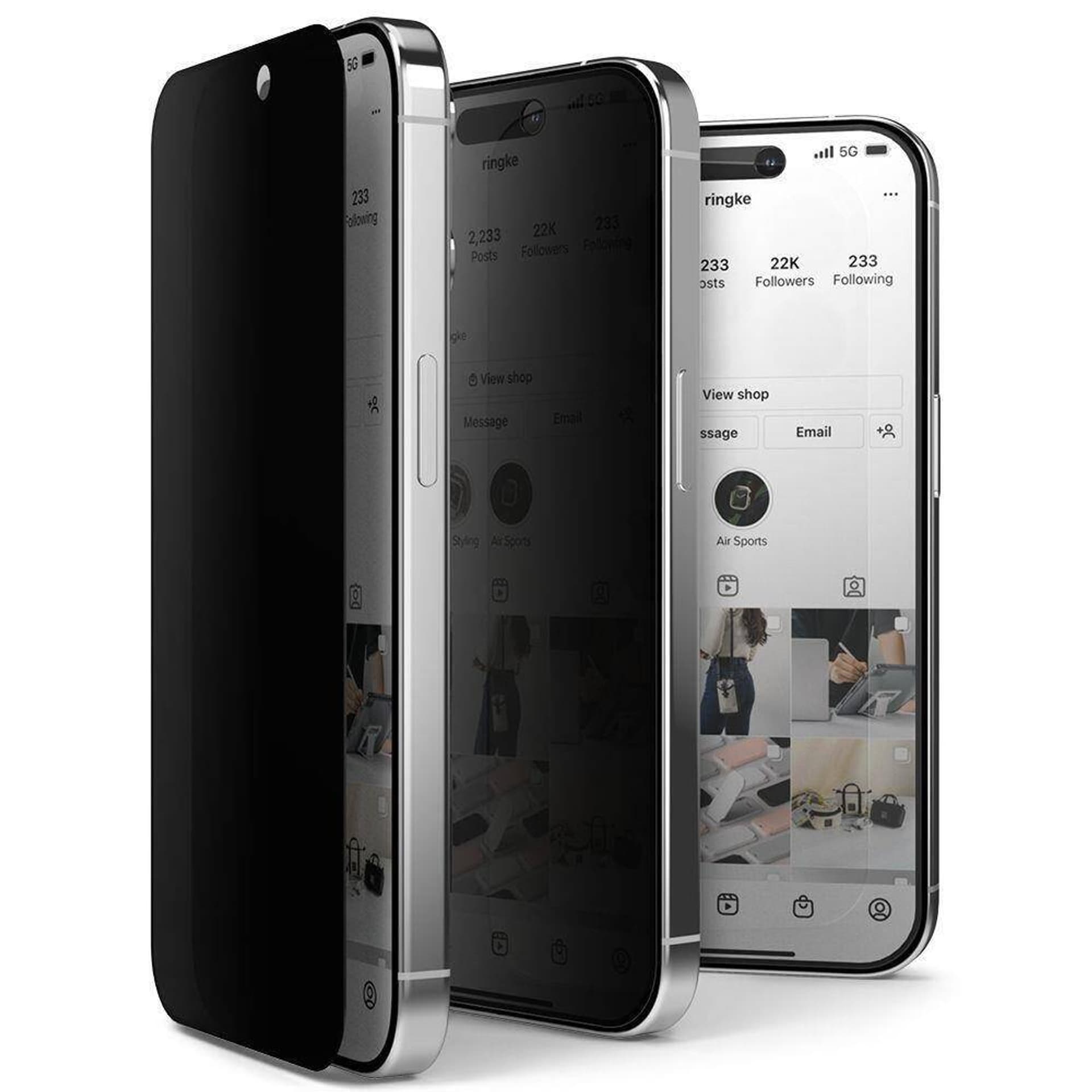 

Szkło Hartowane APPLE IPHONE 15 PRO Ringke TG Privacy