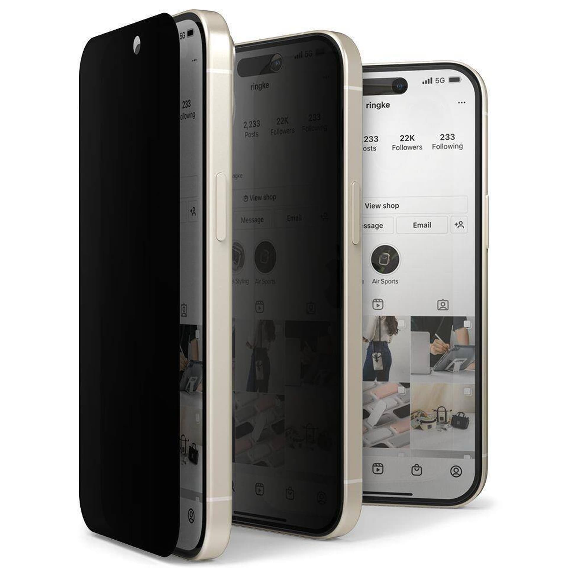 

Szkło Hartowane APPLE IPHONE 15 Ringke TG Privacy