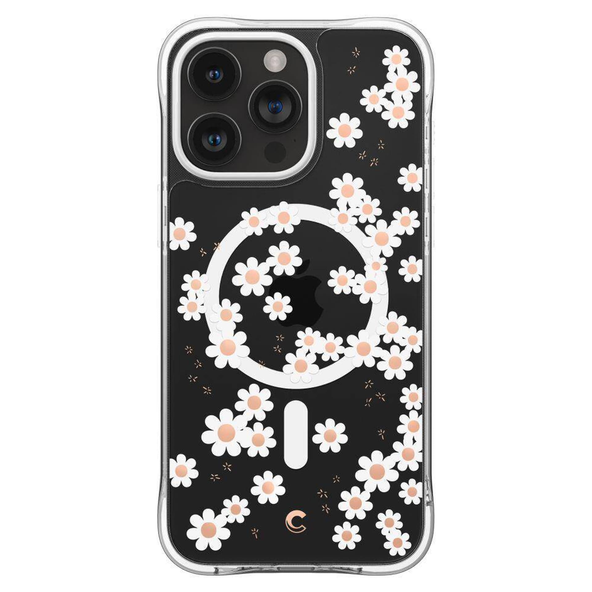 

Etui APPLE IPHONE 15 PRO MAX Spigen Cyrill Cecile Mag MagSafe White Daisy transparentne