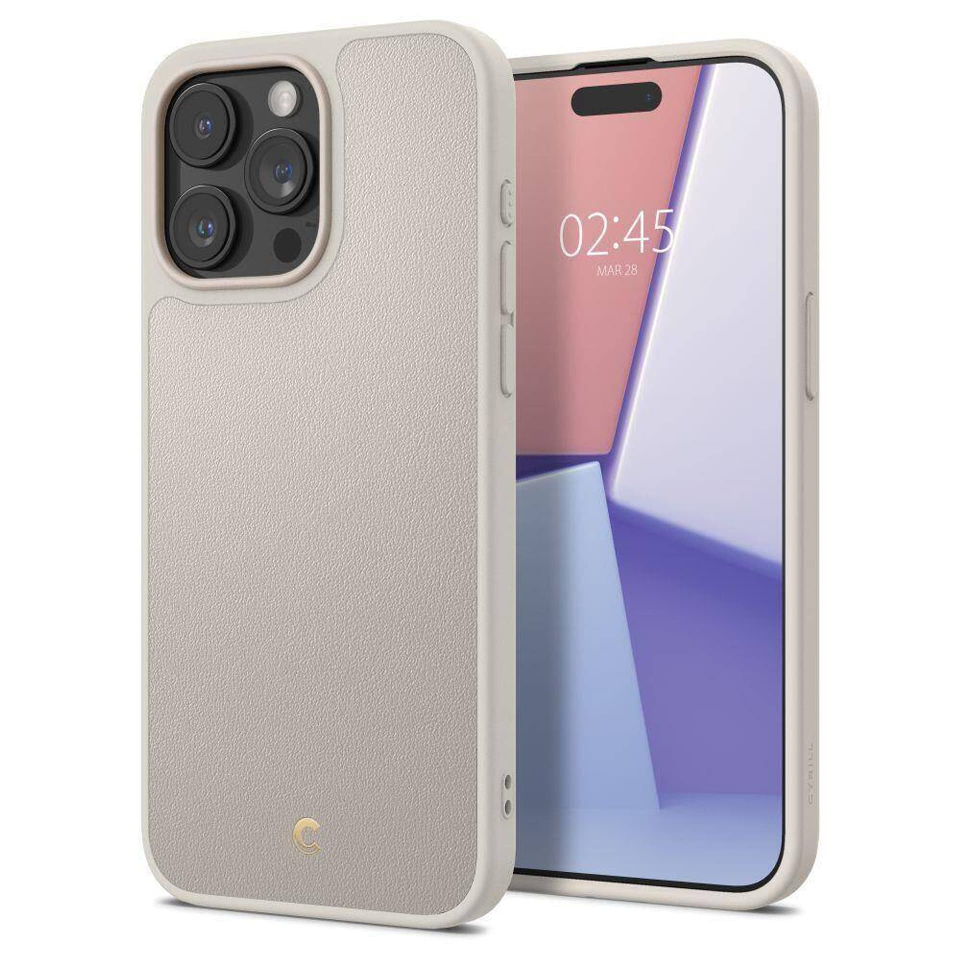 

Etui APPLE IPHONE 15 PRO Spigen Cyrill Kajuk MagSafe beżowe