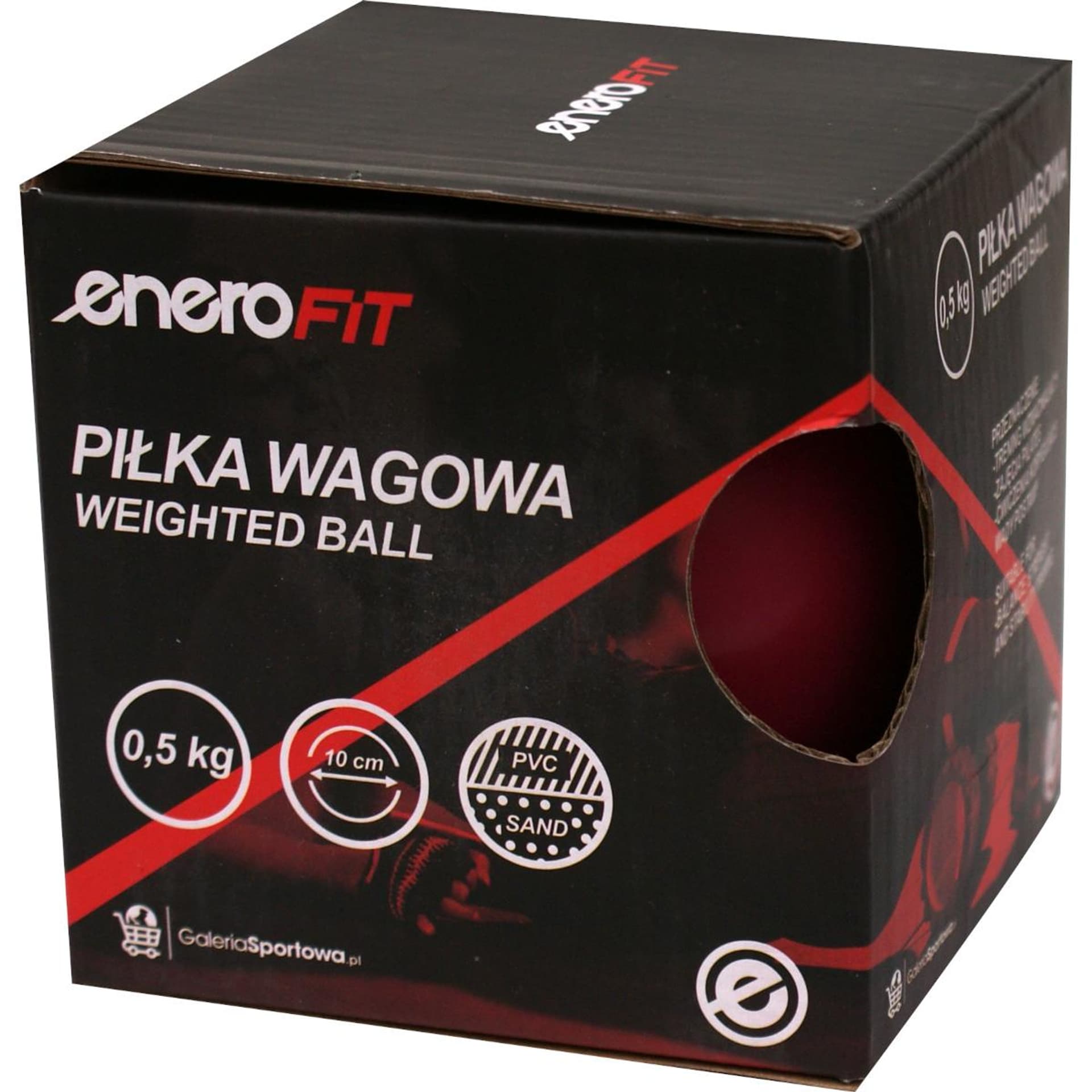 

PIŁKA WAGOWA Z OBCIĄŻENIEM 0,5 KG RÓŻOWA ENERO FIT