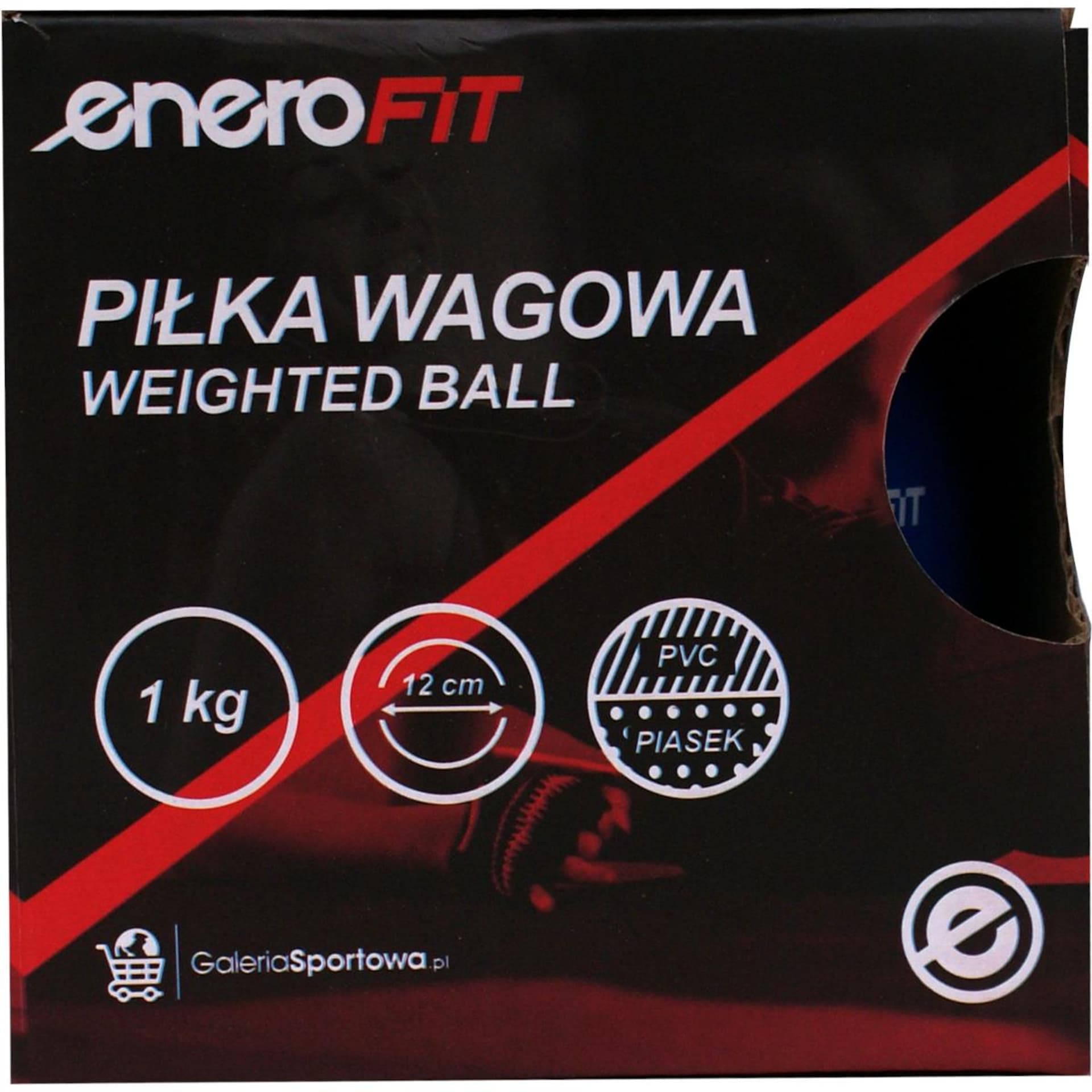 

PIŁKA WAGOWA Z OBCIĄŻENIEM 1KG NIEBIESKA ENERO FIT