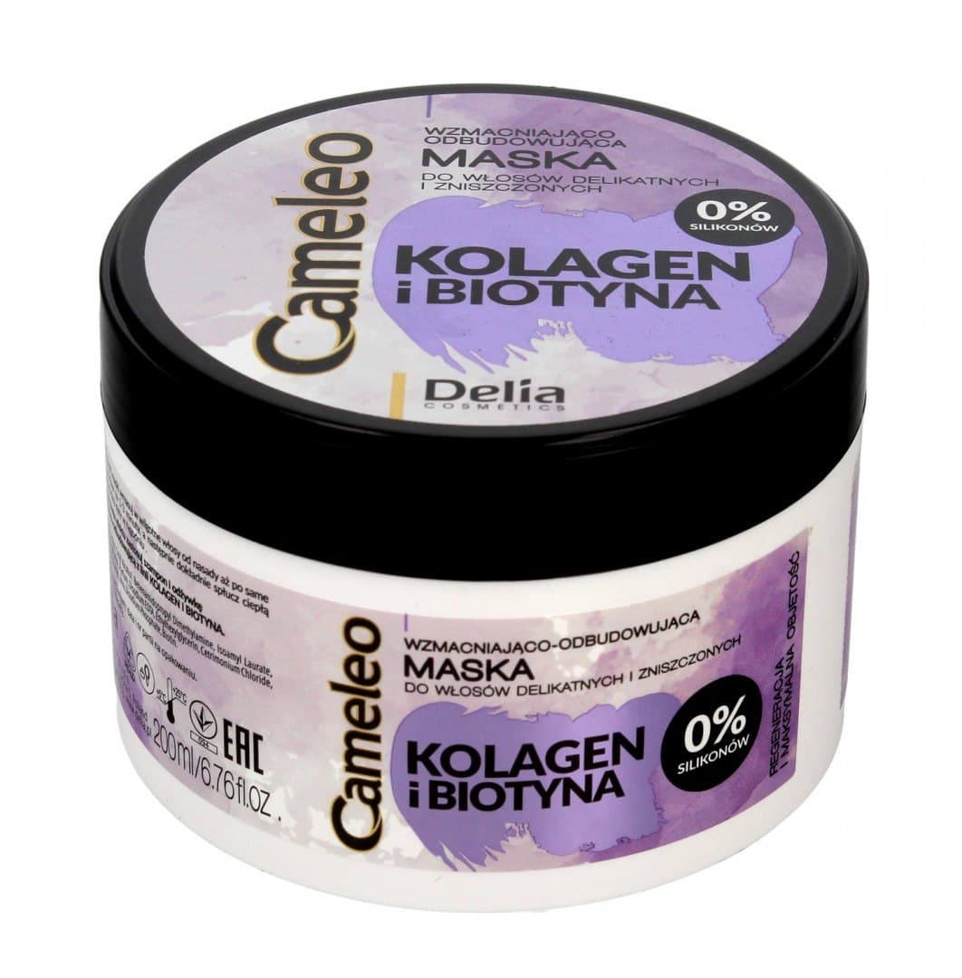 

Delia Cosmetics Cameleo Kolagen i Biotyna Maska wzmacniająco-odbudowująca 200ml