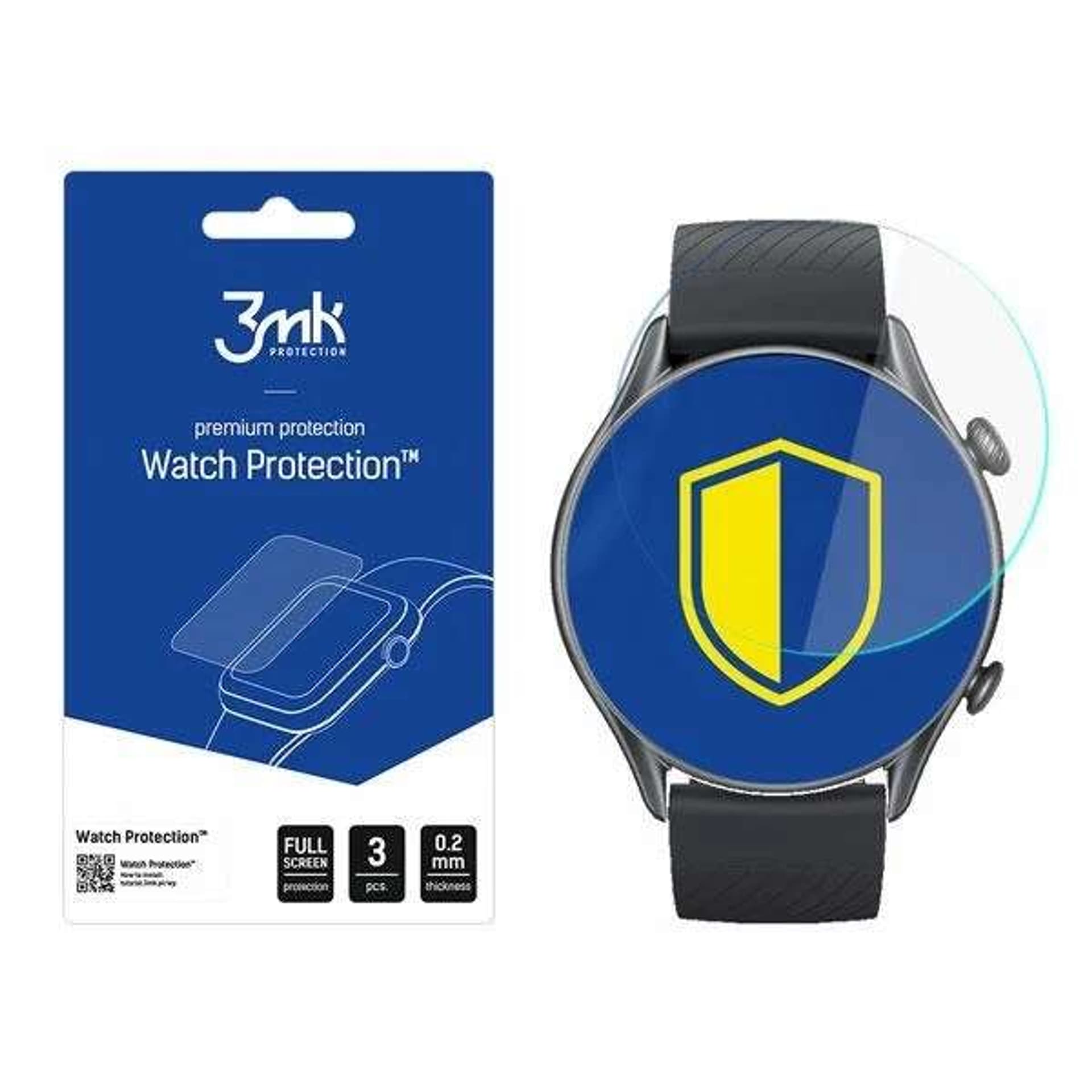 

3MK Folia ARC Xiaomi Amazfit GTR 3 Pro Watch Folia Fullscreen