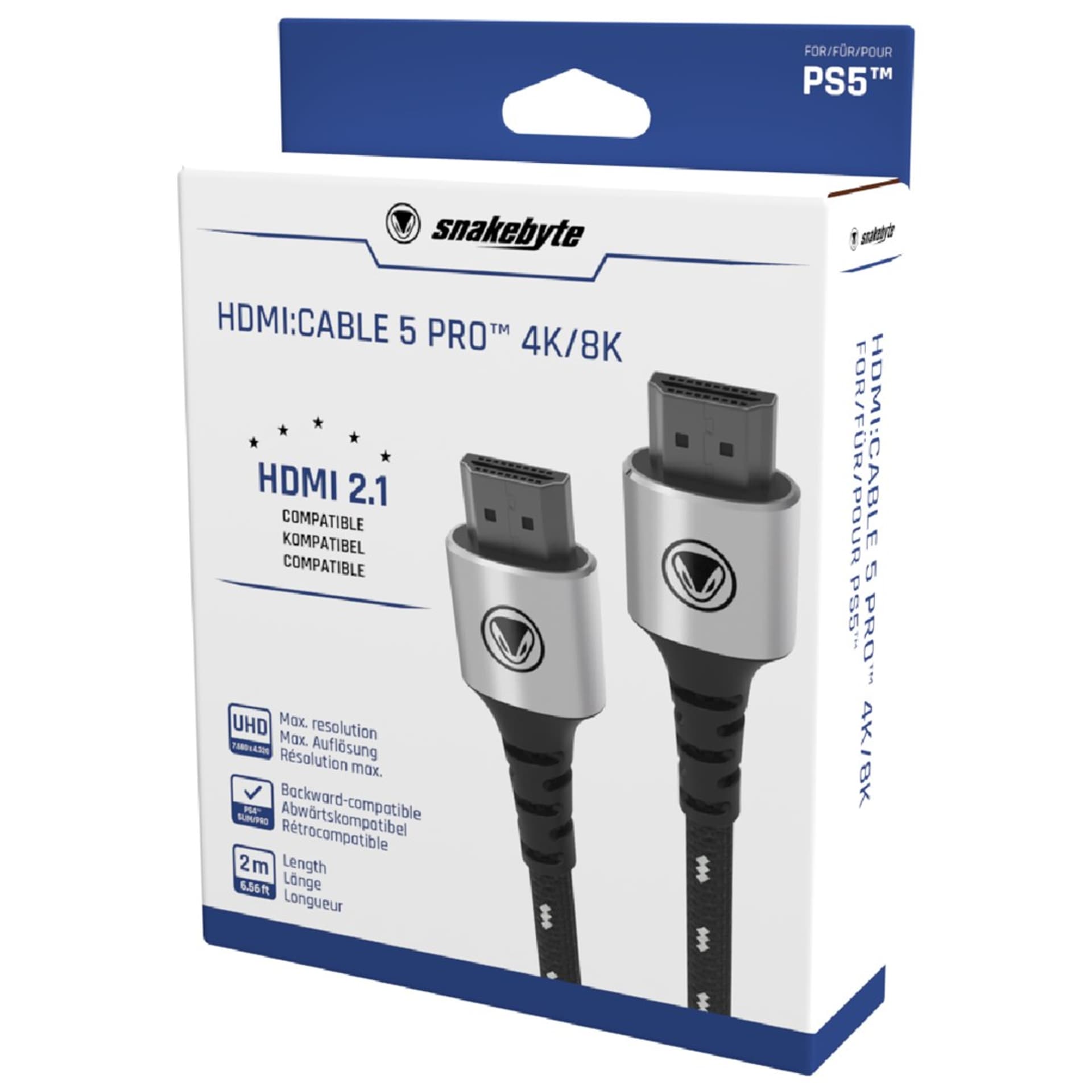 

Snakebyte Kabel HDMI:CABLE 5 PRO do PS5 Dwumetrowy 8K