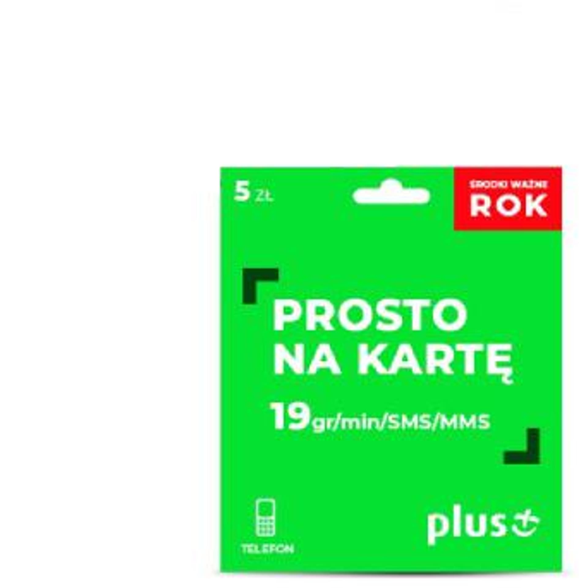 

PLUS Karta SIM - 5 PLN Prepaid