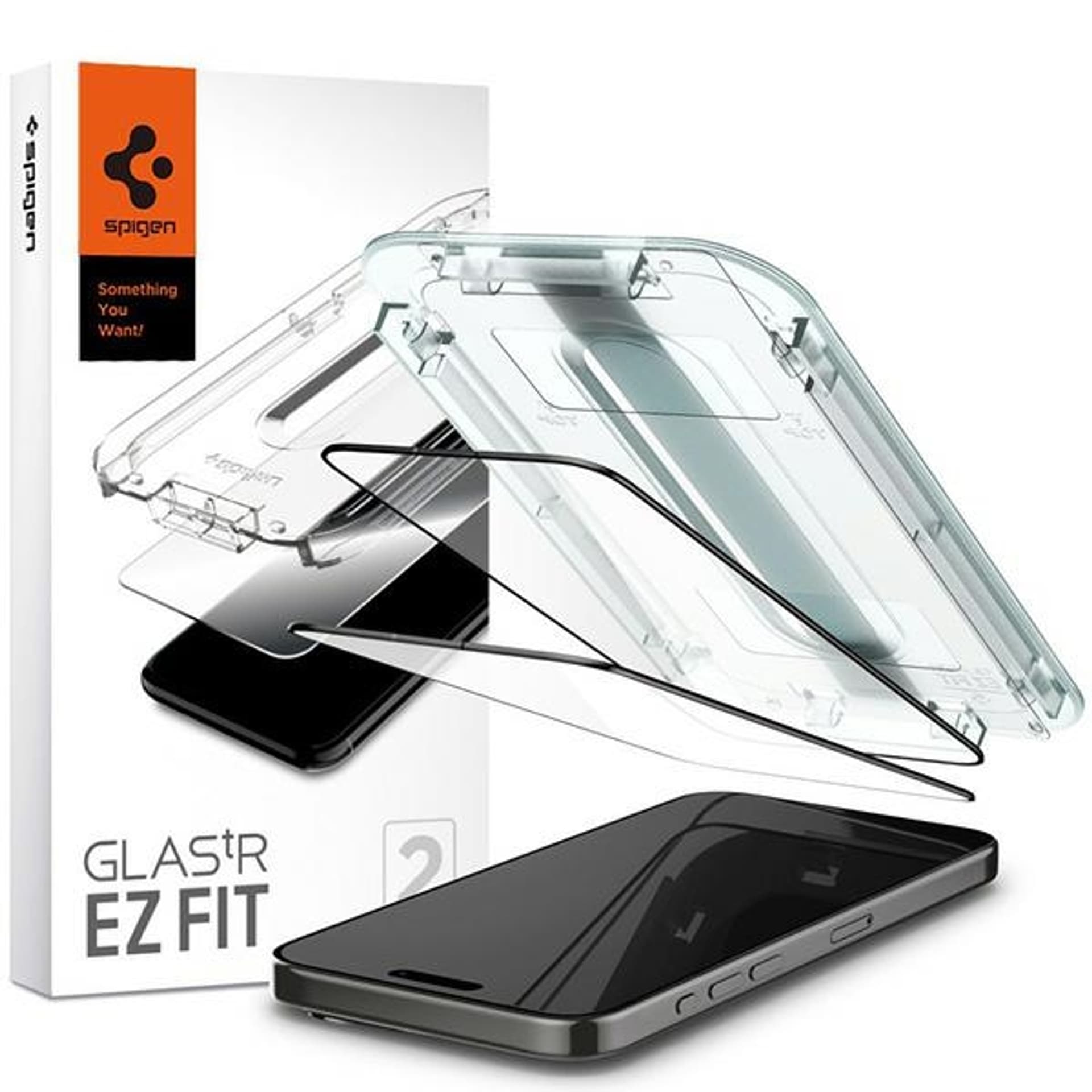 

Szkło Hartowane APPLE IPHONE 15 PRO Spigen Glas.tr "EZ Fit" 2-Pack Clear