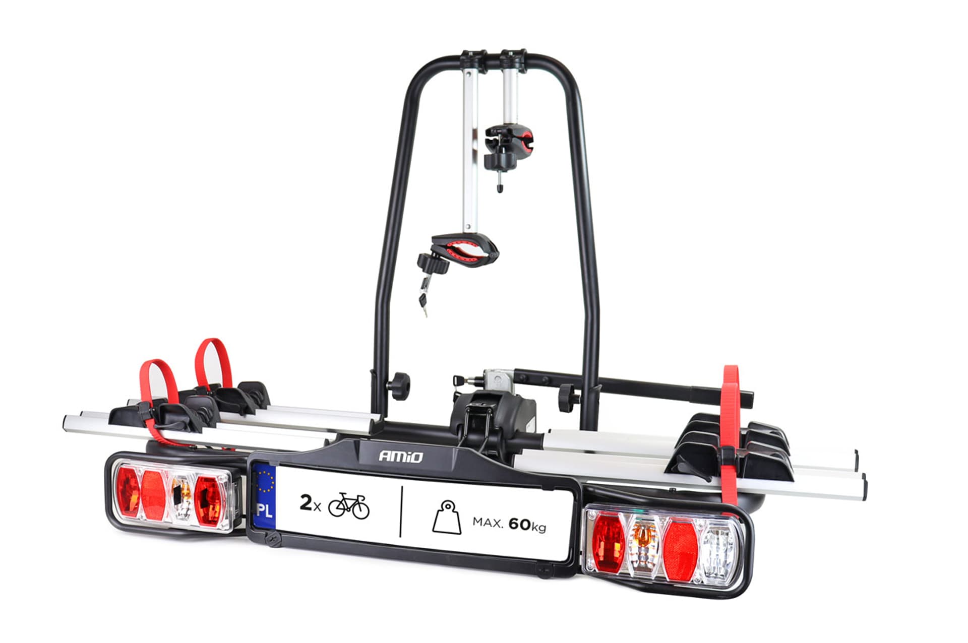 

Bagażnik rowerowy na hak - e-bike - 2 rowery tbc-02/2
