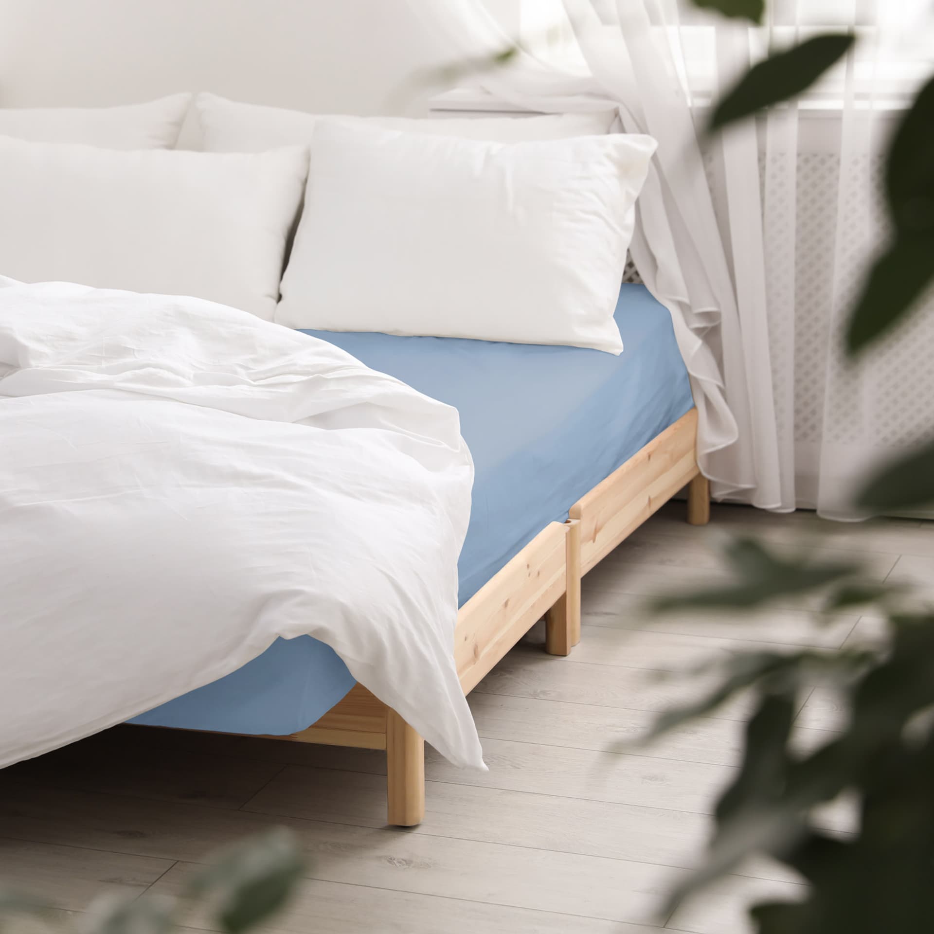 

Prześcieradło satyna bawełniana z gumką niebieski 009/180x200 (promocja)