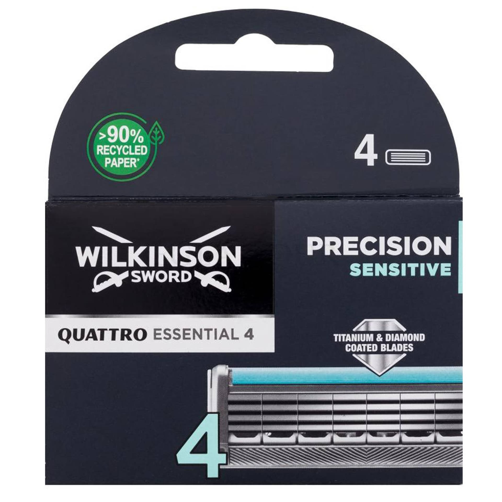 

Wilkinson Sword Titanium Sensitive Quattro Wkład do maszynki 4 szt (M)