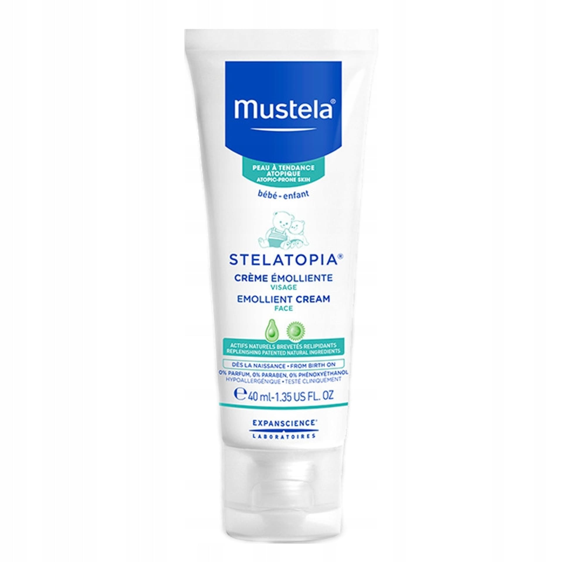 

Mustela Emollient Cream Bébé Stelatopia Krem do twarzy na dzień 40ml (K)