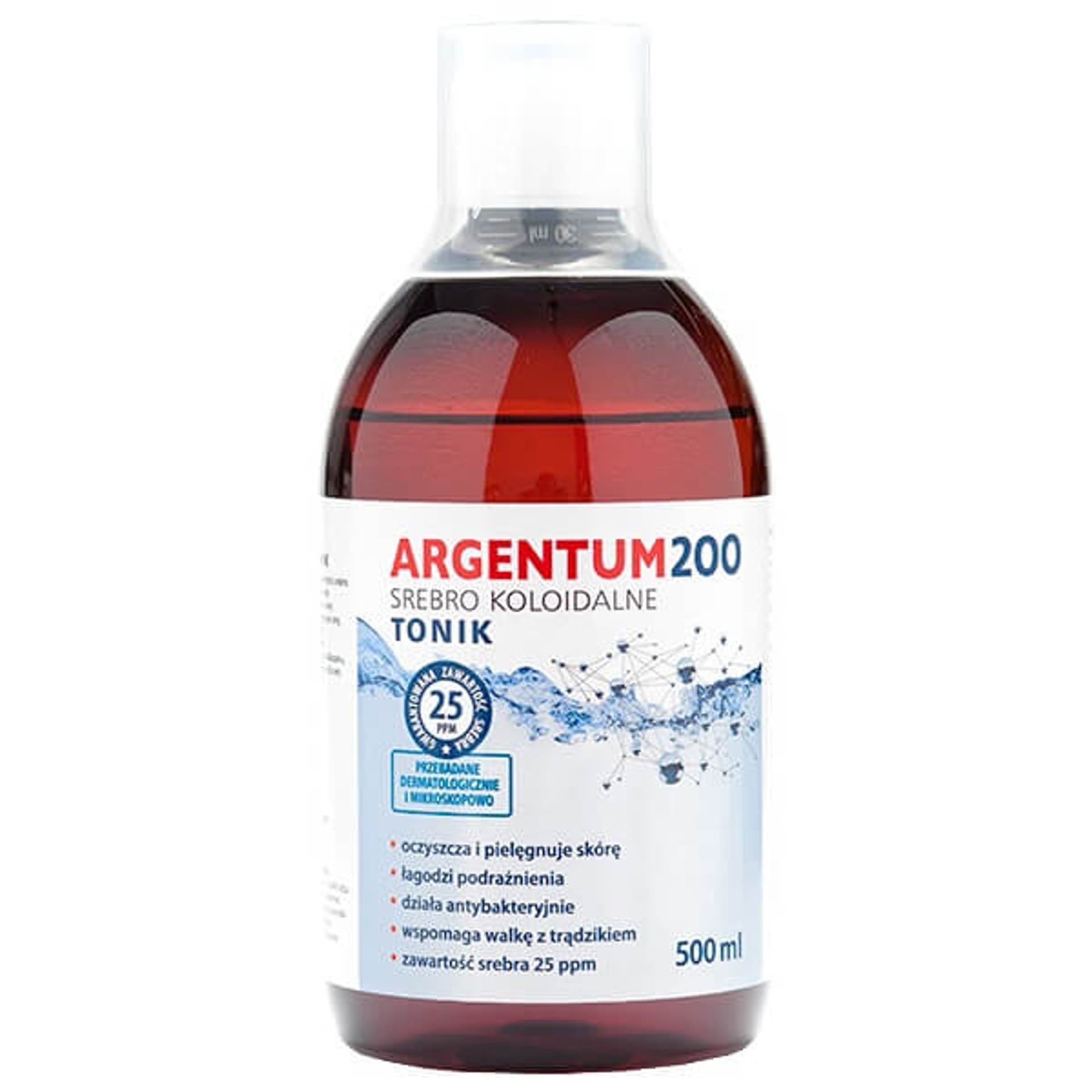 

Aura Herbals Argentum 200 tonik do twarzy 25PPM Srebro Koloidalne 500ml