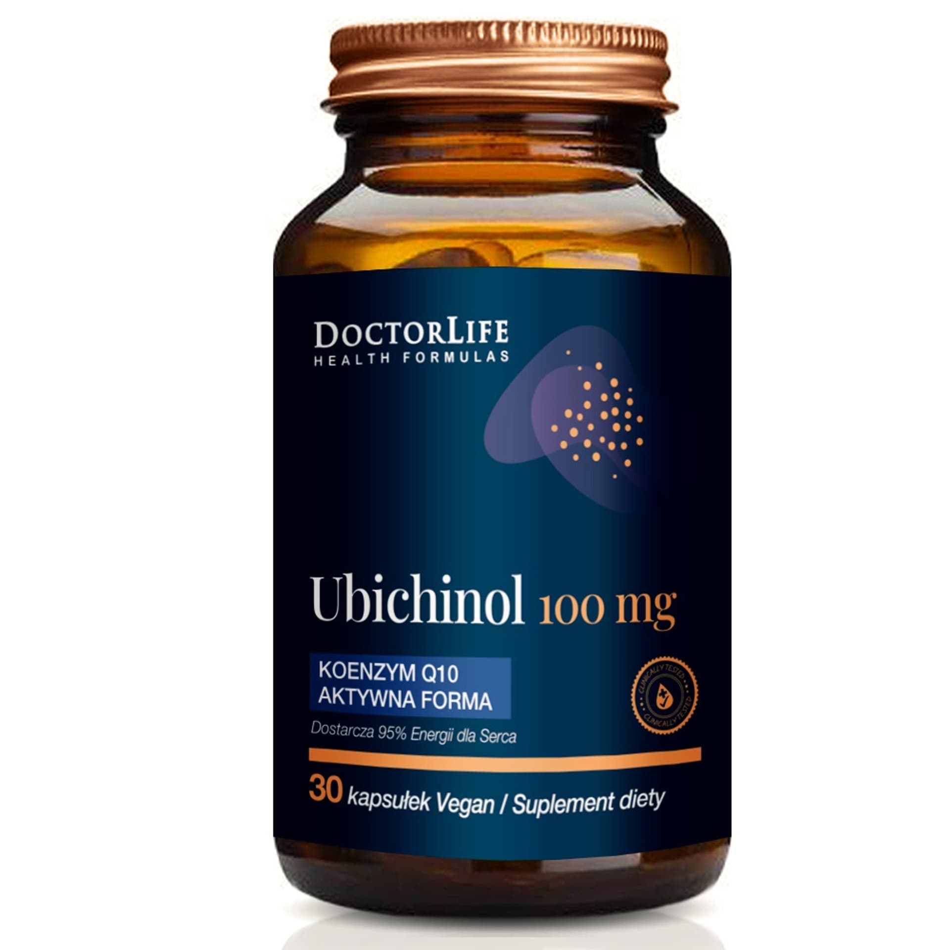 

Doctor Life Ubichinol koenzym Q10 aktywna forma 100mg suplement diety 30 kapsułek