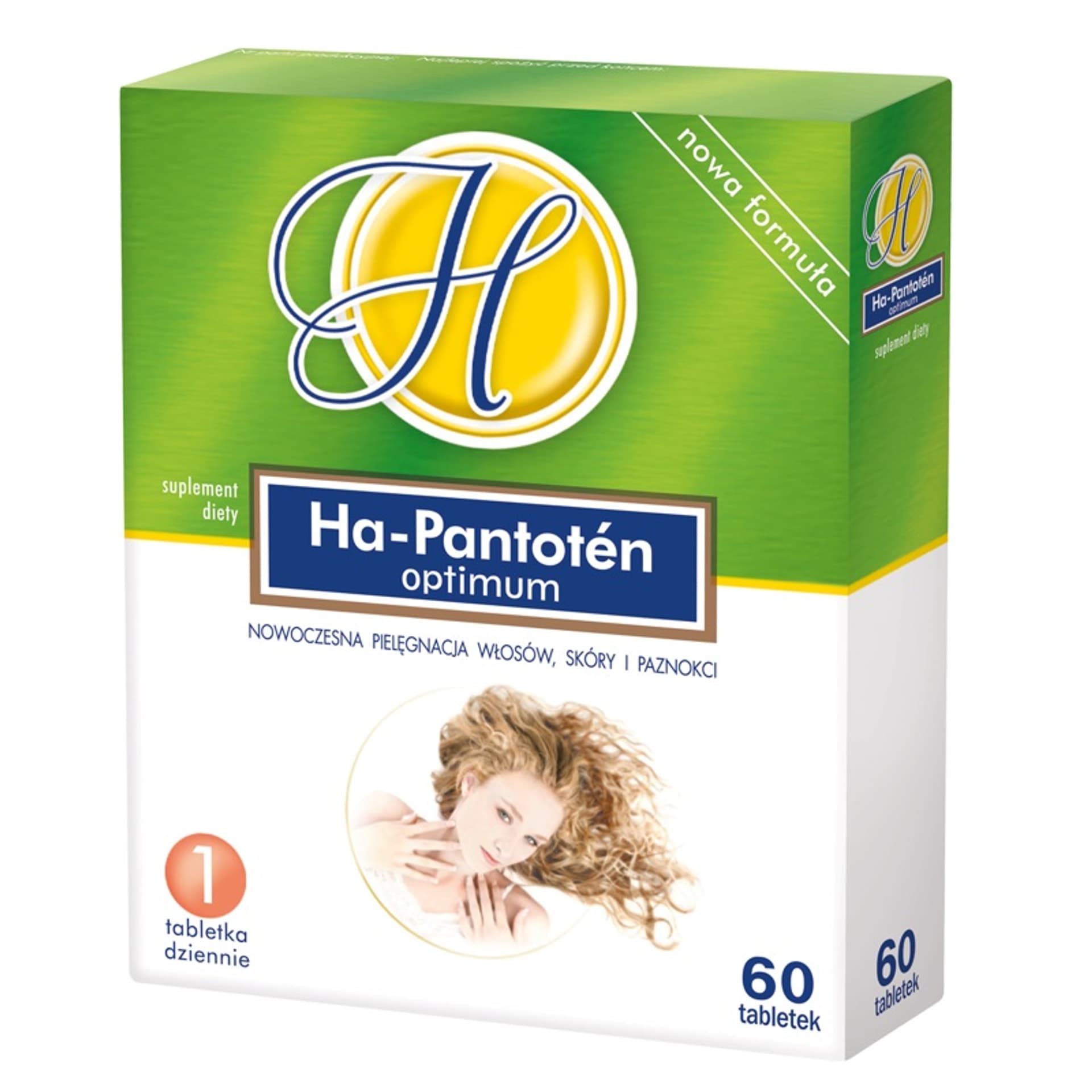 

Ha-Pantoten Optimum włosy skóra i paznokcie suplement diety 60 tabletek