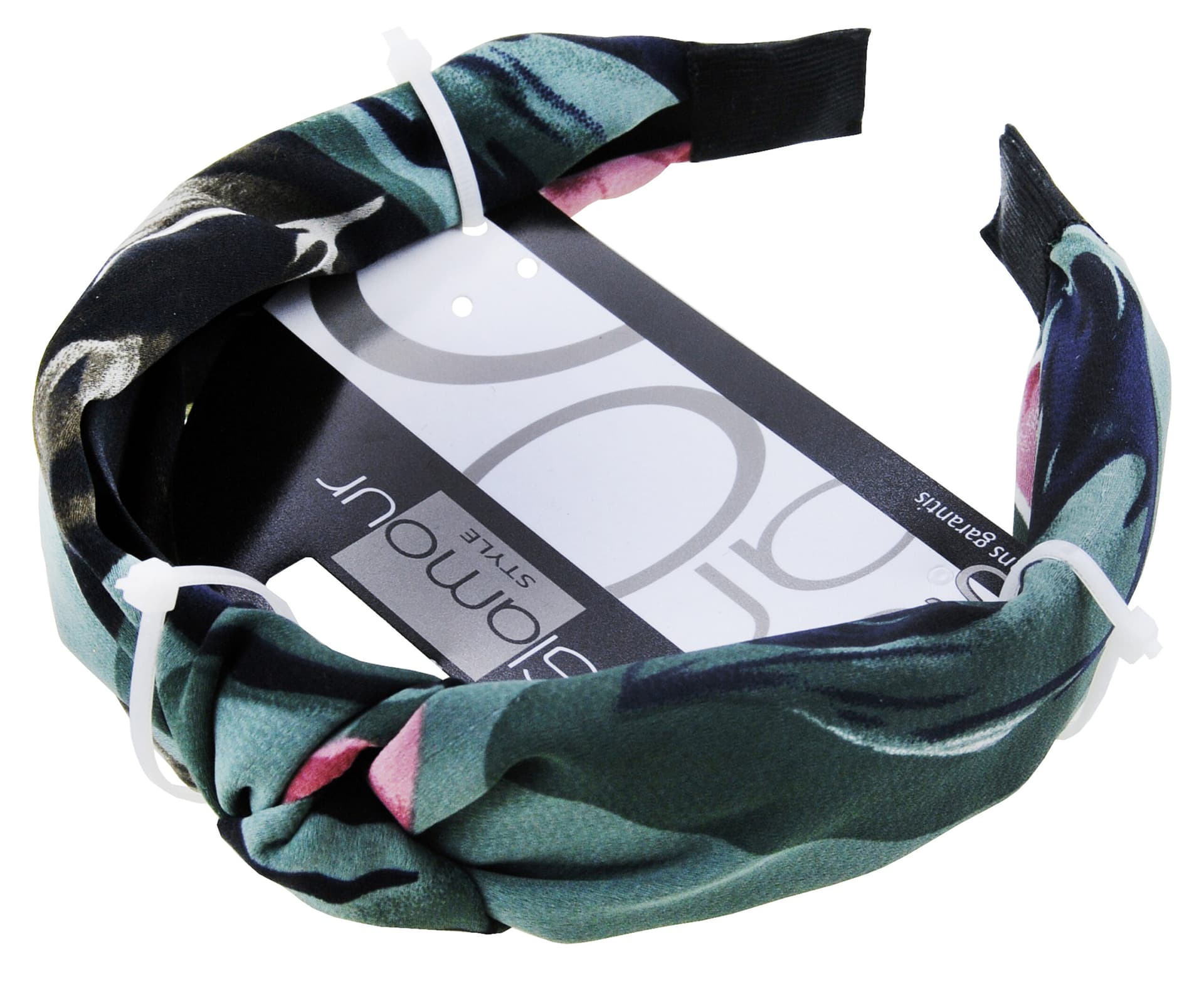 

Glamour Green Collection opaska do włosów z węzłem