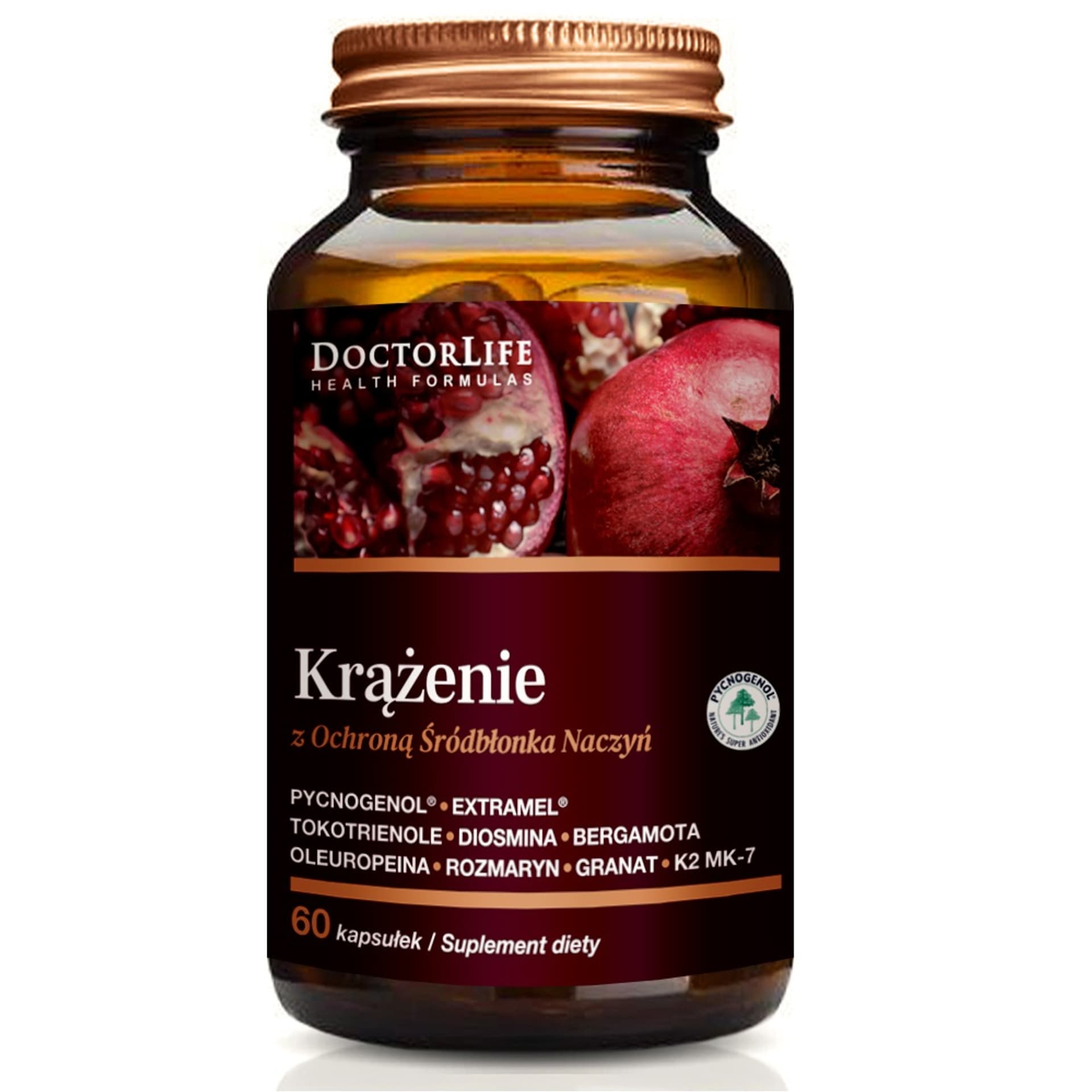 

Doctor Life Krążenie z ochroną śródbłonka naczyń suplement diety 60 kapsułek