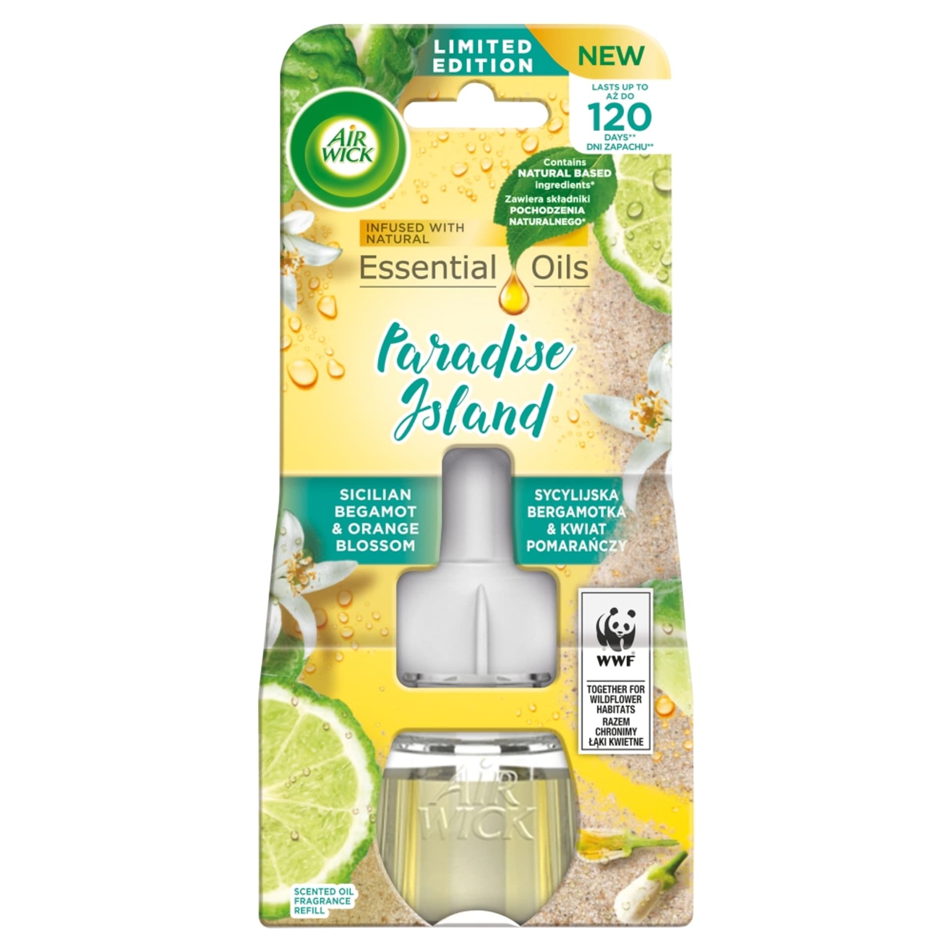 

AIR WICK Aroma Mist with Essential Oils wkład do elektrycznego odświeżacza Sycylijska Bergamotka i Kwiat Pomarańczy 19 ml