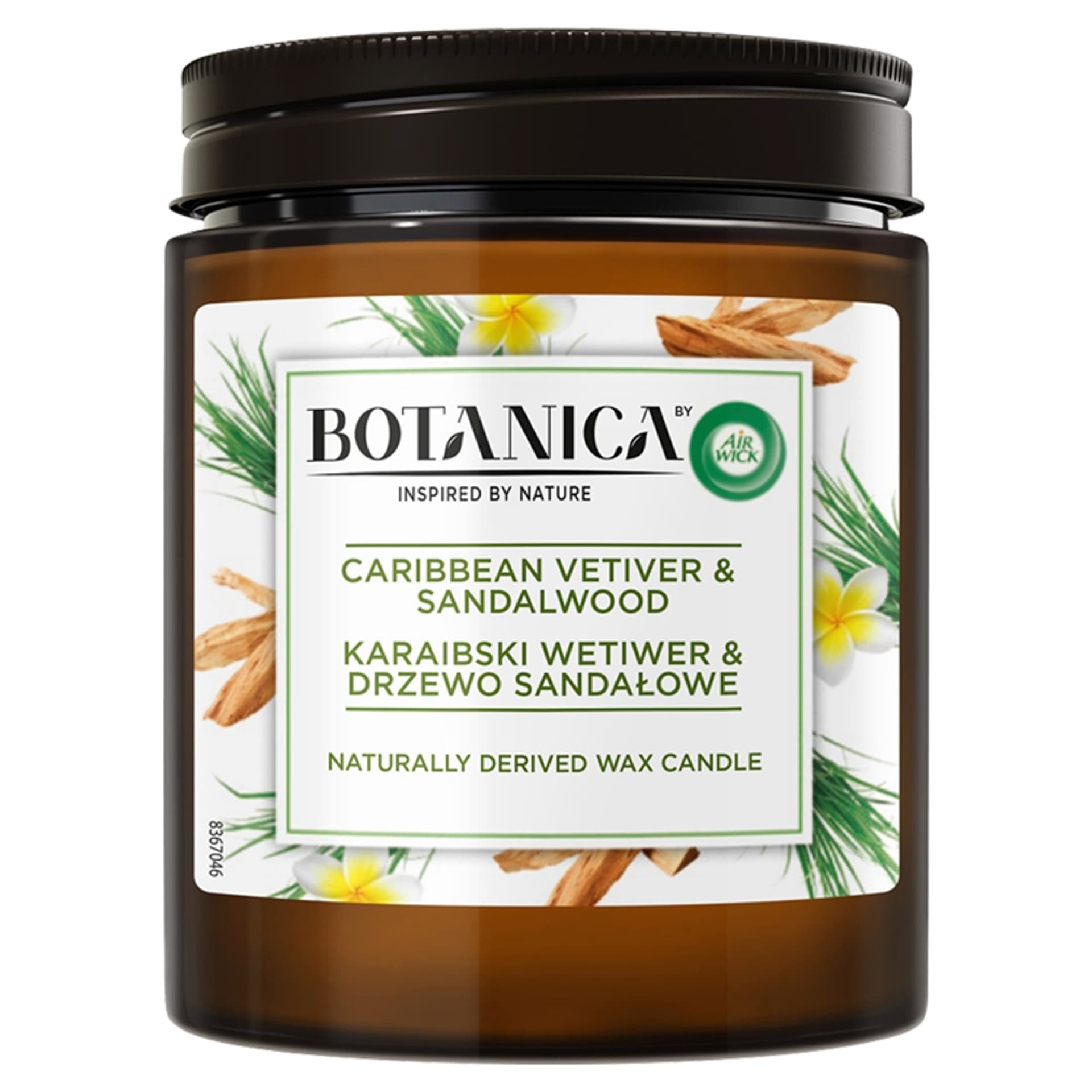 

AIR WICK Botanica świeczka zapachowa Karaibski Wetiwer Drzewo Sandałowe 205 g