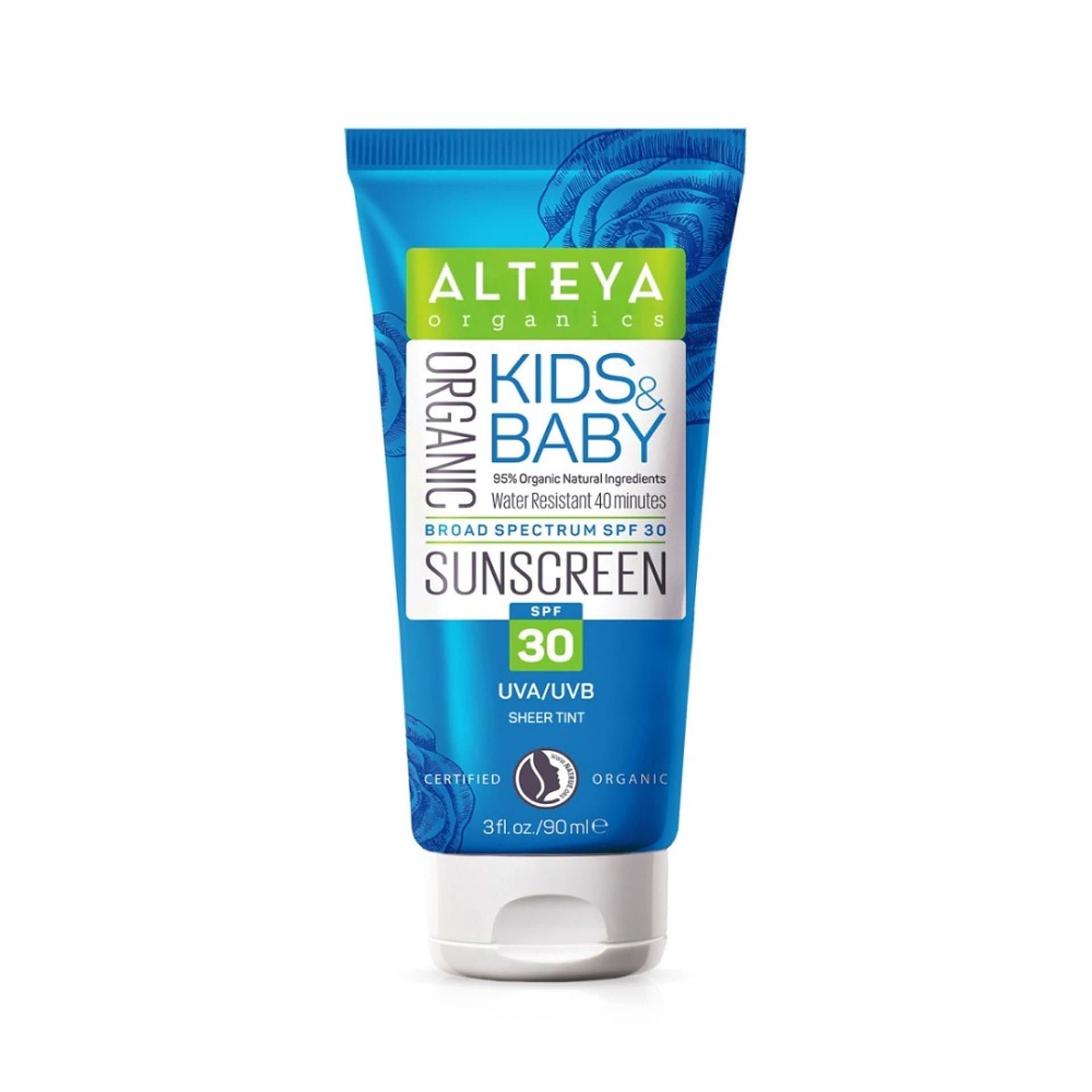 

ALTEYA Kids Baby Organic Sunscreen SPF30 naturalny krem do ciała z filtrem dla dzieci i niemowląt 90ml