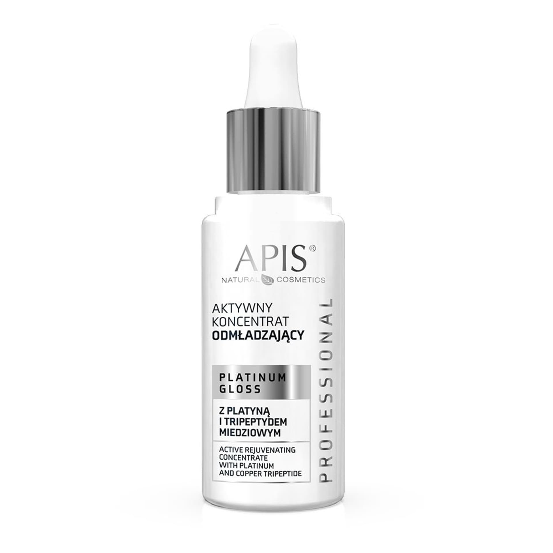 

Apis platinum gloss aktywny koncentrat odmładzający z platyną i tripeptydem miedziowym 30 ml