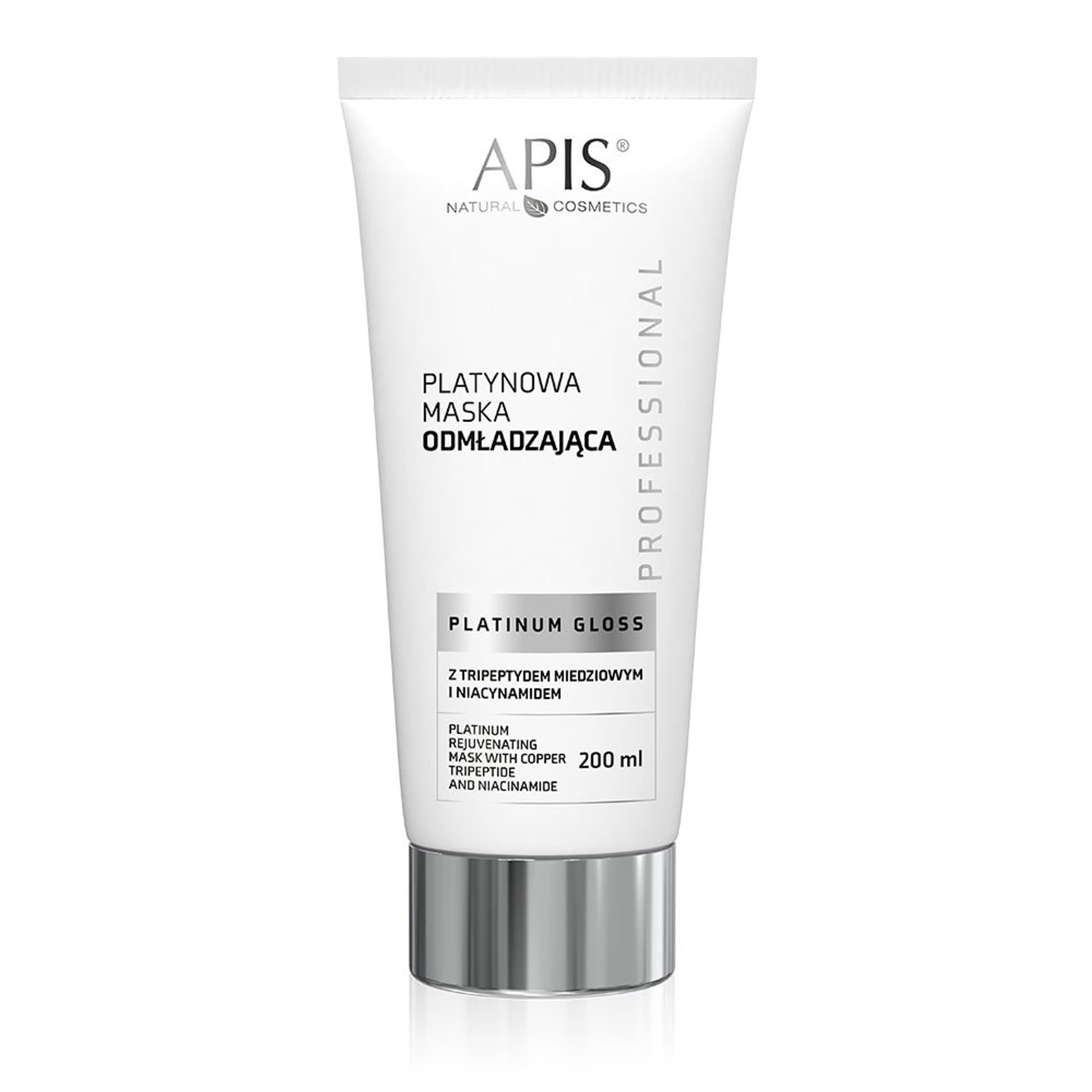 

Apis platinum gloss platynowa maska odmładzająca z tripeptydem miedziowym i niacynamidem 200 ml