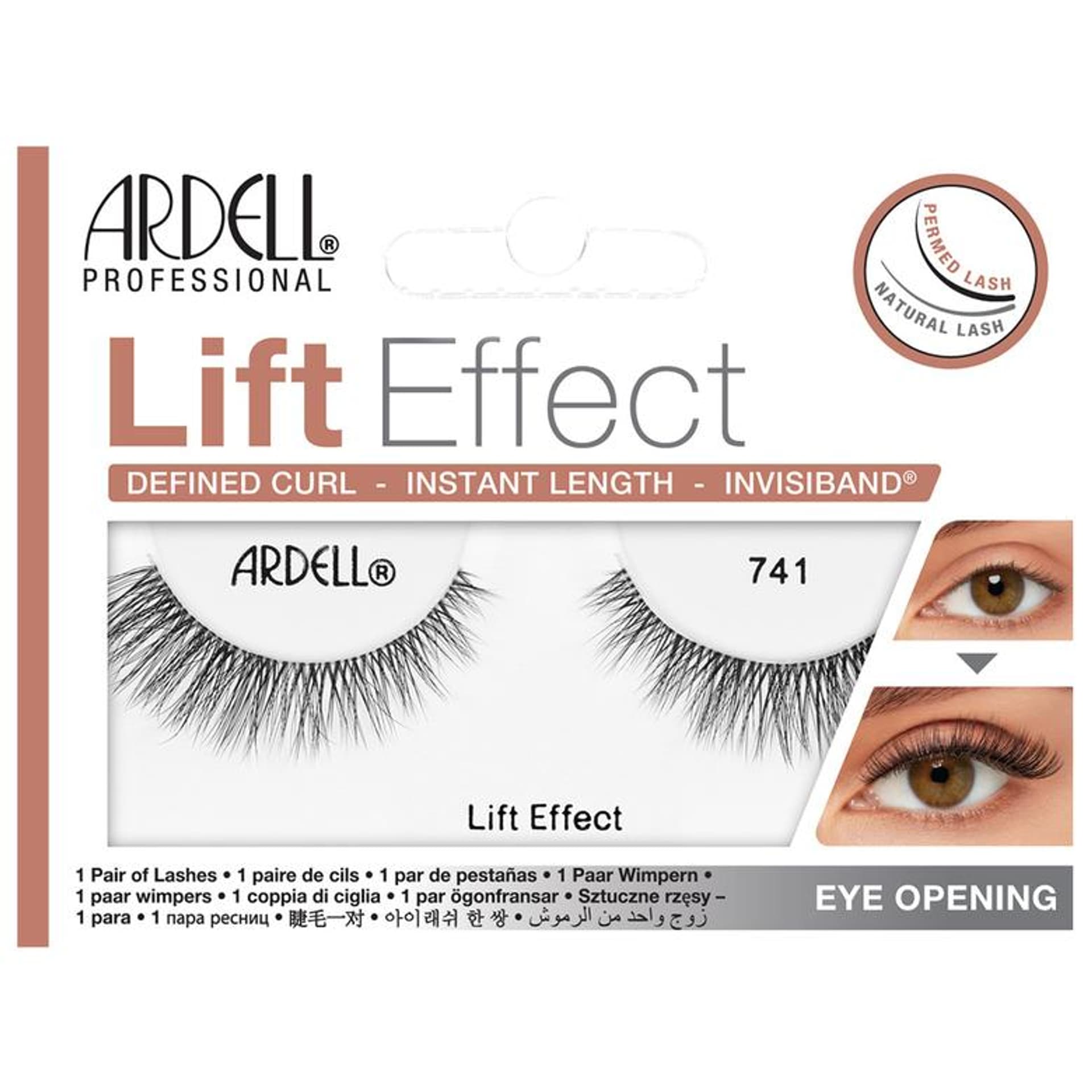 

ARDELL Lift Effect 741 sztuczne para sztucznych rzęsy na pasku Black