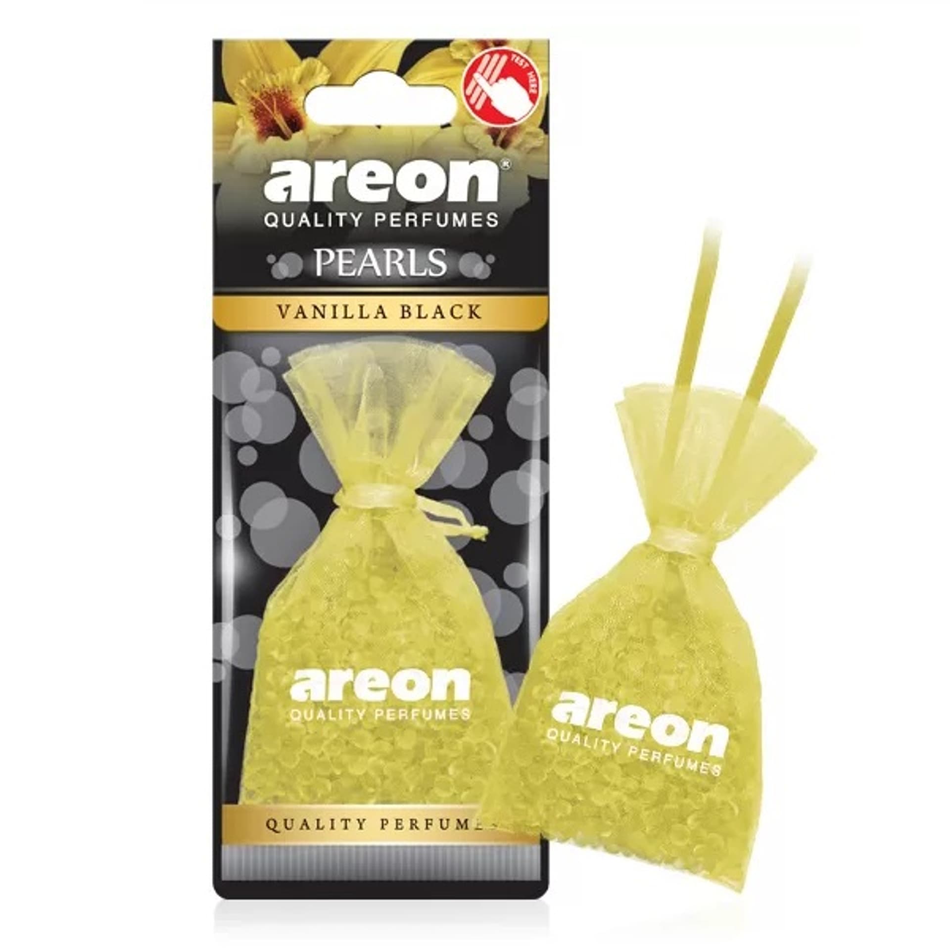 

AREON Pearls zapach do samochodu w woreczku Vanilla Black