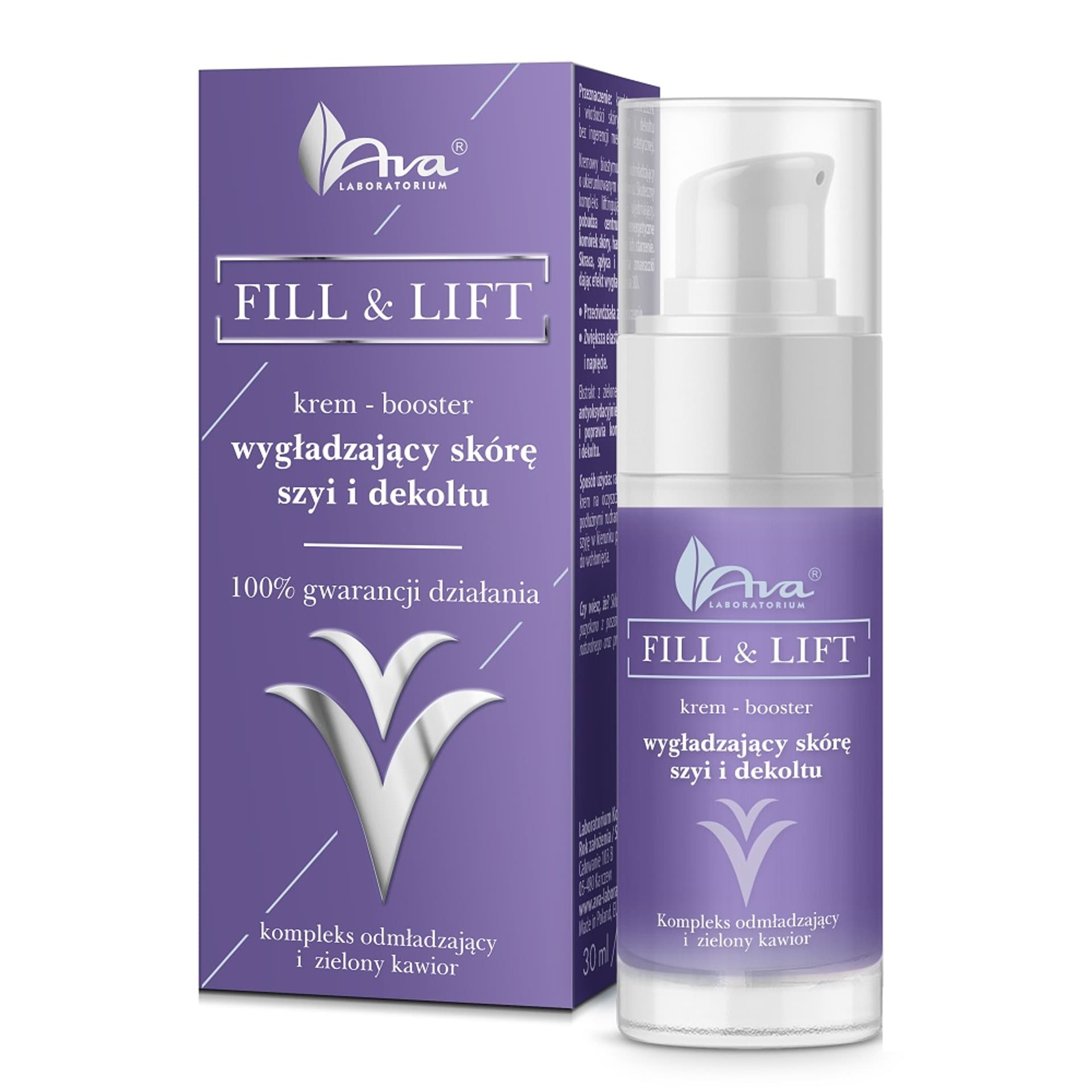 

AVA LABORATORIUM Fill Lift krem wygładzający skórę szyi i dekoltu 30ml