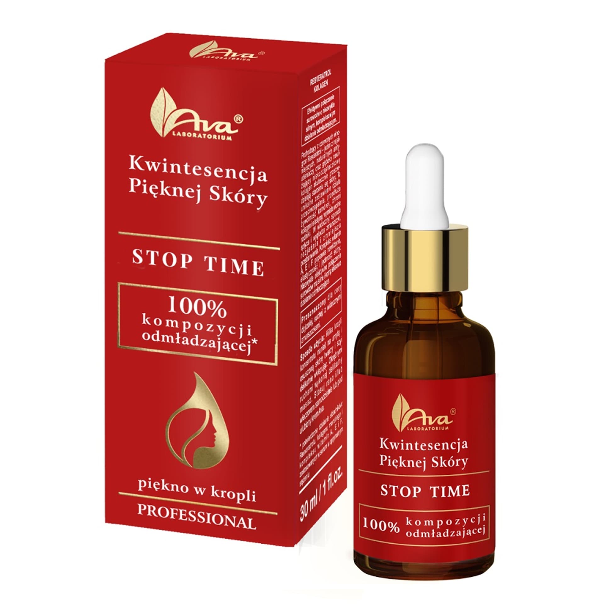 

AVA LABORATORIUM Kwintesencja Pięknej Skóry Stop Time serum przeciwzmarszczkowe do twarzy 30ml