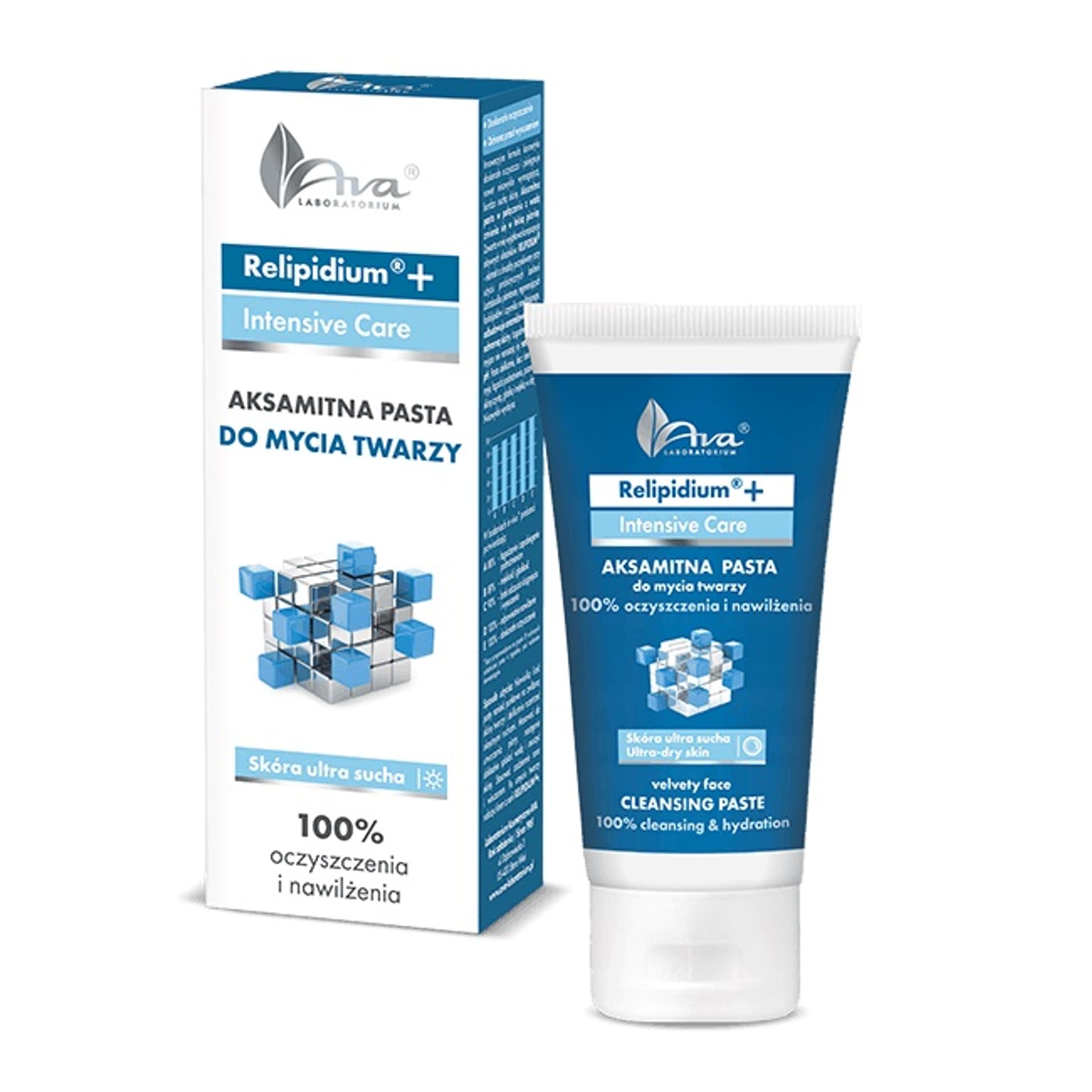 

AVA LABORATORIUM Relipidium Intensive Care aksamitna pasta do mycia twarzy 50ml