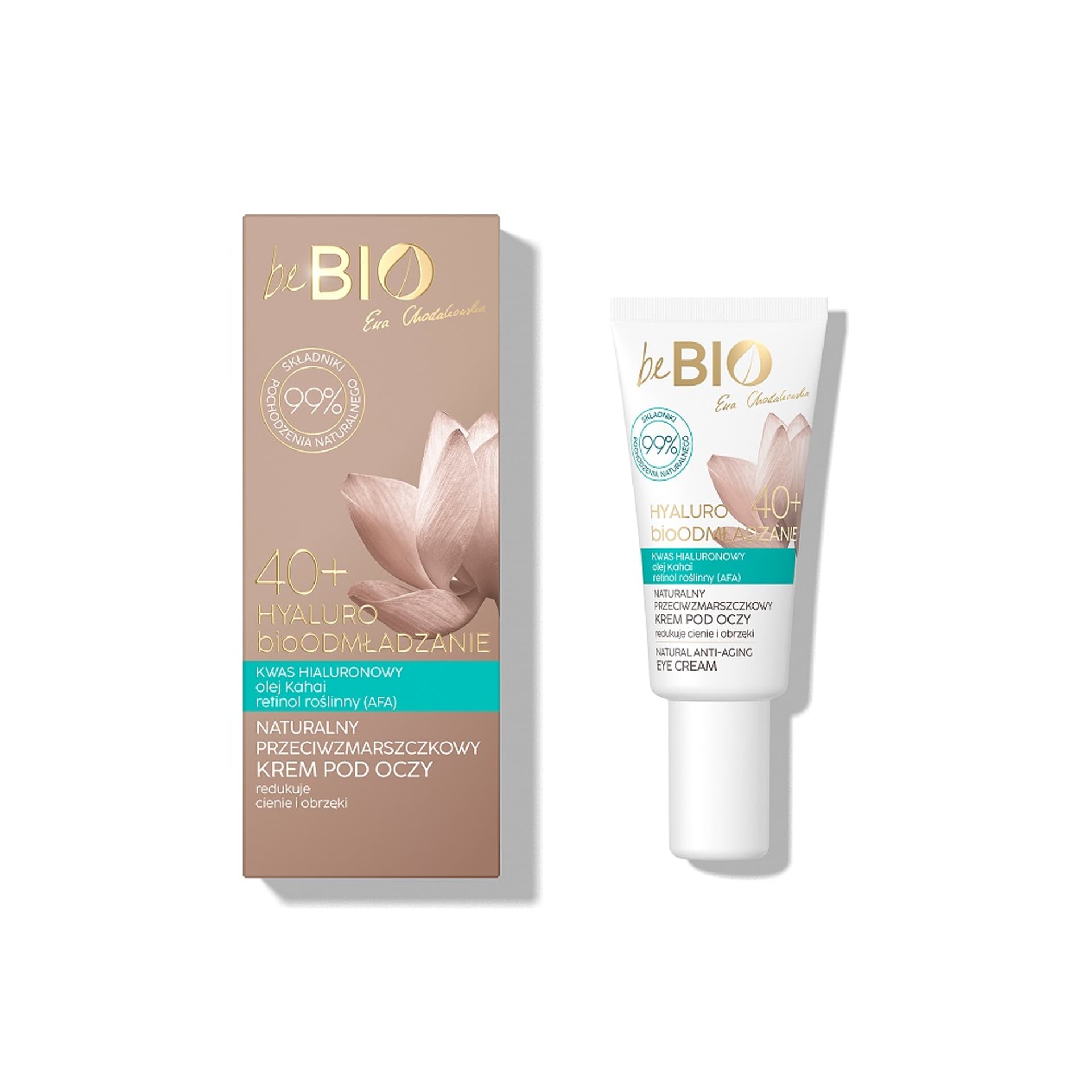 

BE BIO Ewa Chodakowska naturalny przeciwzmarszczkowy krem pod oczy redukujący cienie i obrzęki 15ml