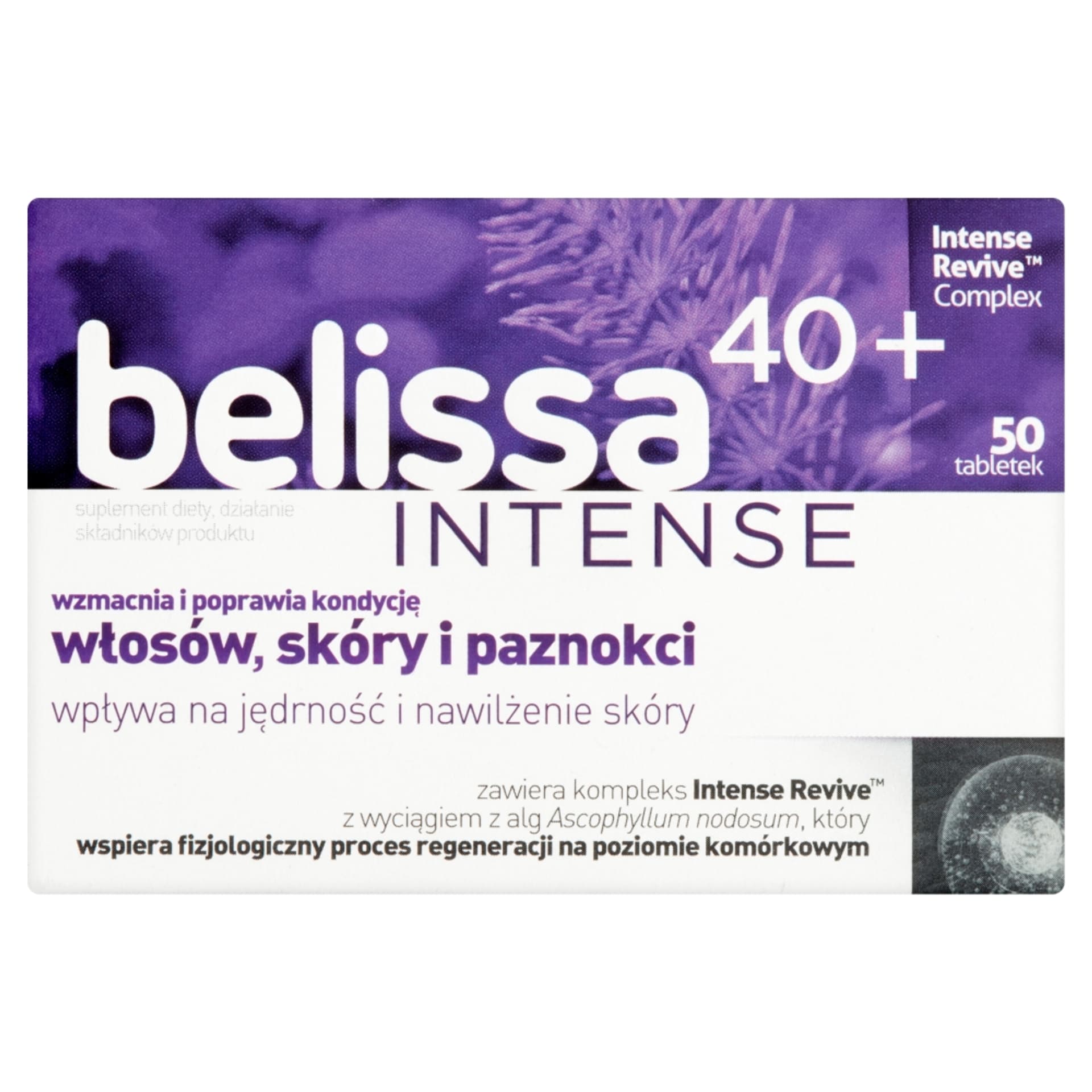

BELISSA Intense 40+ suplement diety wzmacniający włosy, skórę i paznokcie 50 tabletek