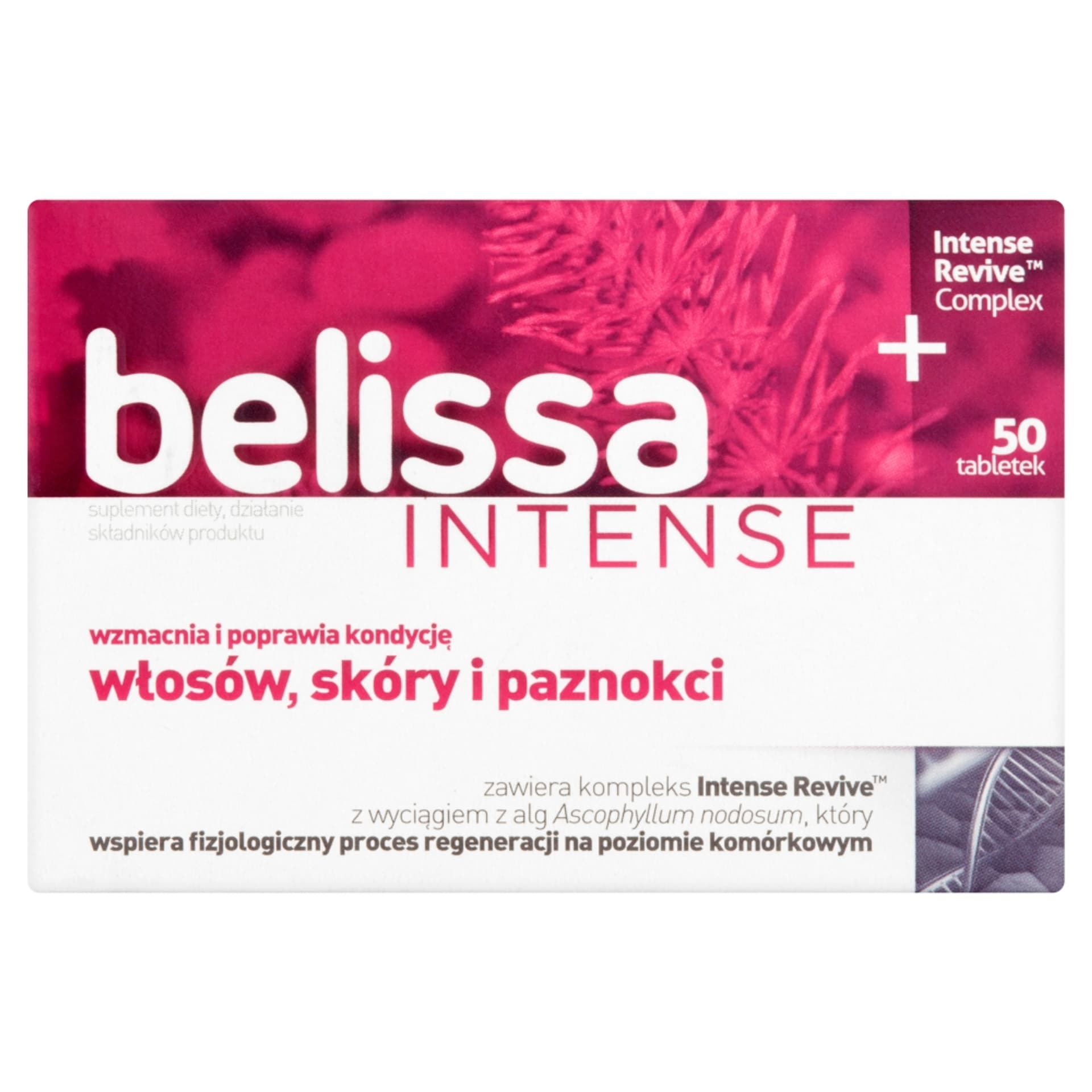 

BELISSA Intense suplement diety wzmacniający włosy, skórę i paznokcie 50 tabletek