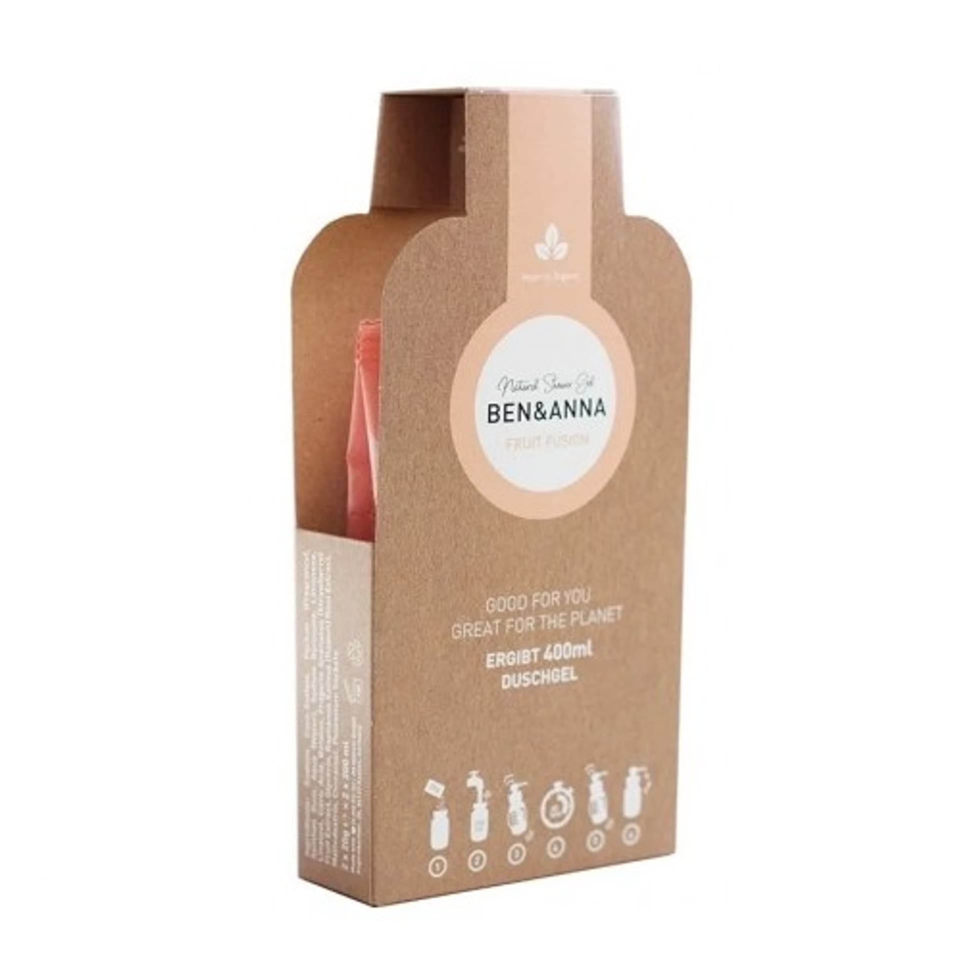 

BENANNA Natural Shower Gel żel pod prysznic w płatkach Fruit Fusionl 2x20g