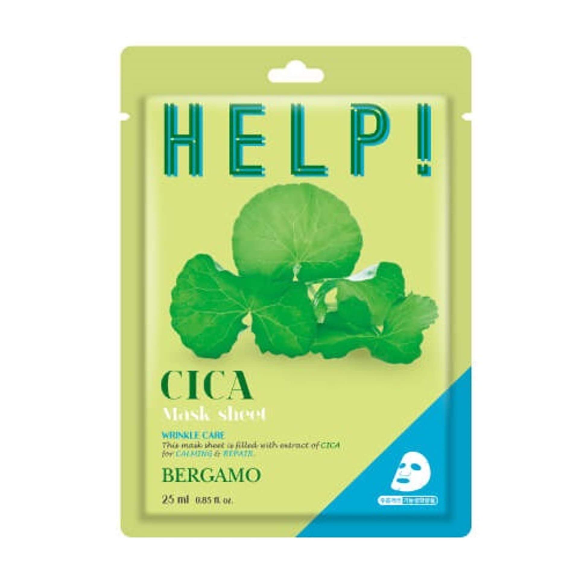 

BERGAMO Help Sheet Mask maska do twarzy z Cica 25ml