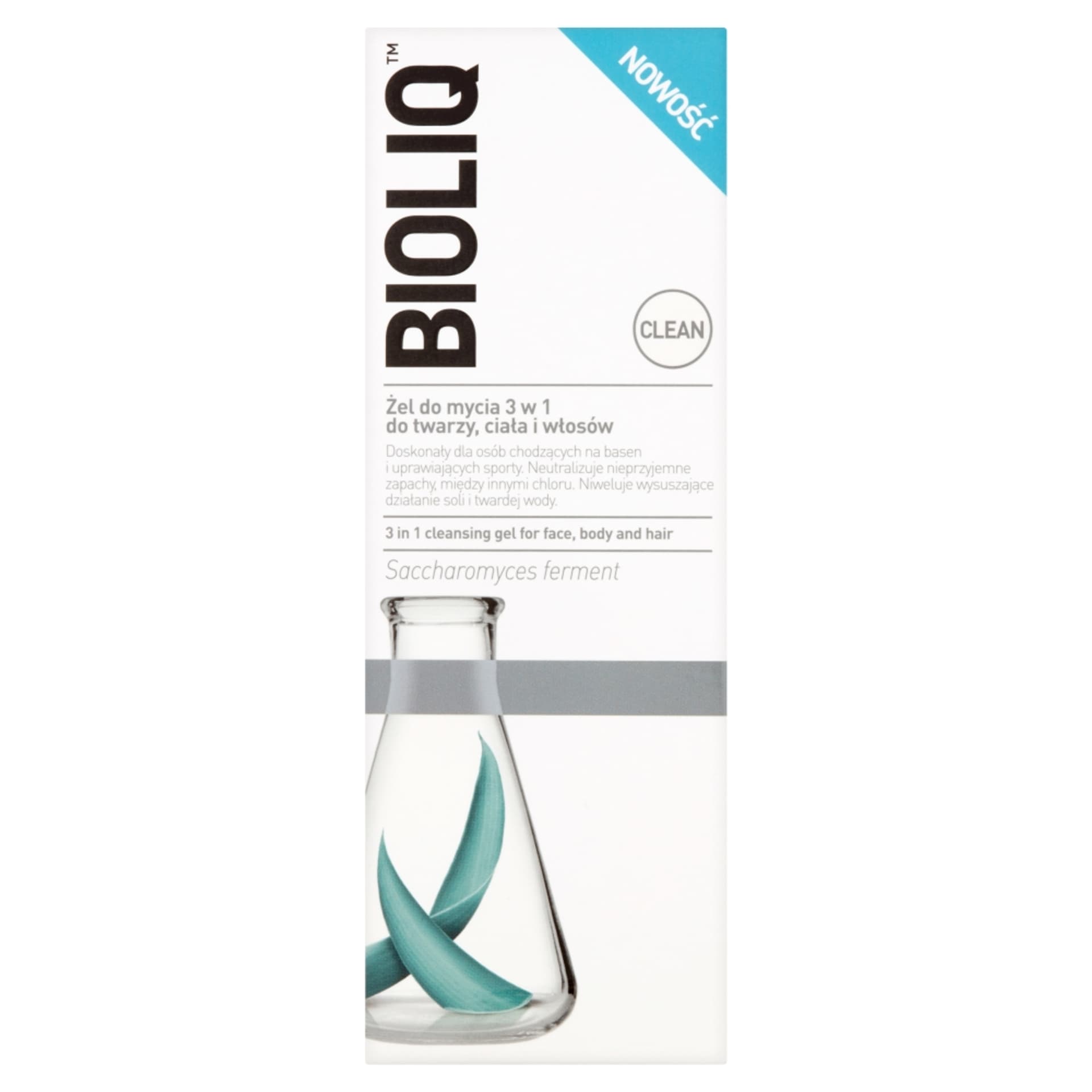 

BIOLIQ Clean żel do mycia 3w1 do twarzy, ciała i włosów 180ml