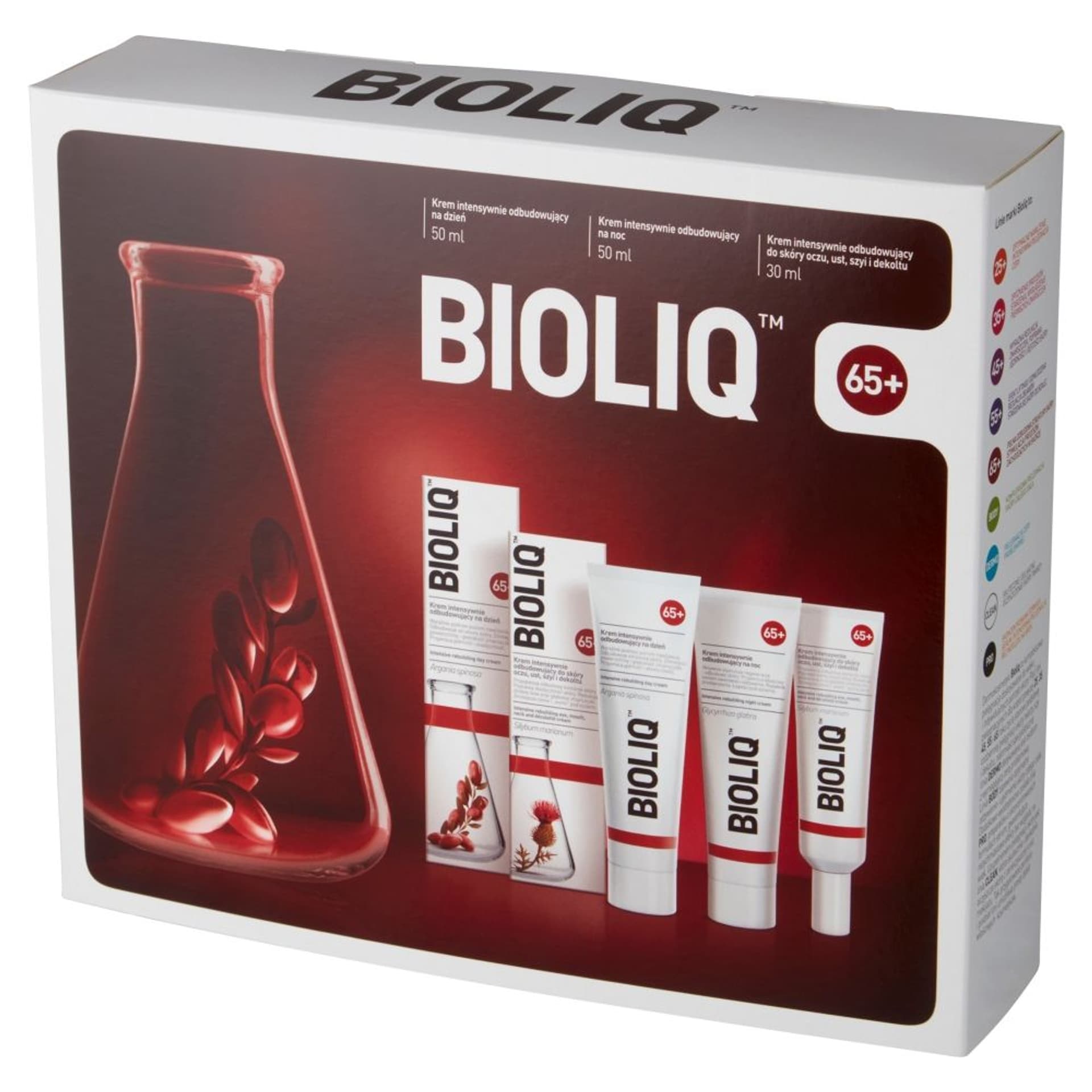 

BIOLIQ SET 65+ Krem na dzień 50ml + Krem na noc 50ml + Krem do oczu, ust, szyi i dekoltu 30ml