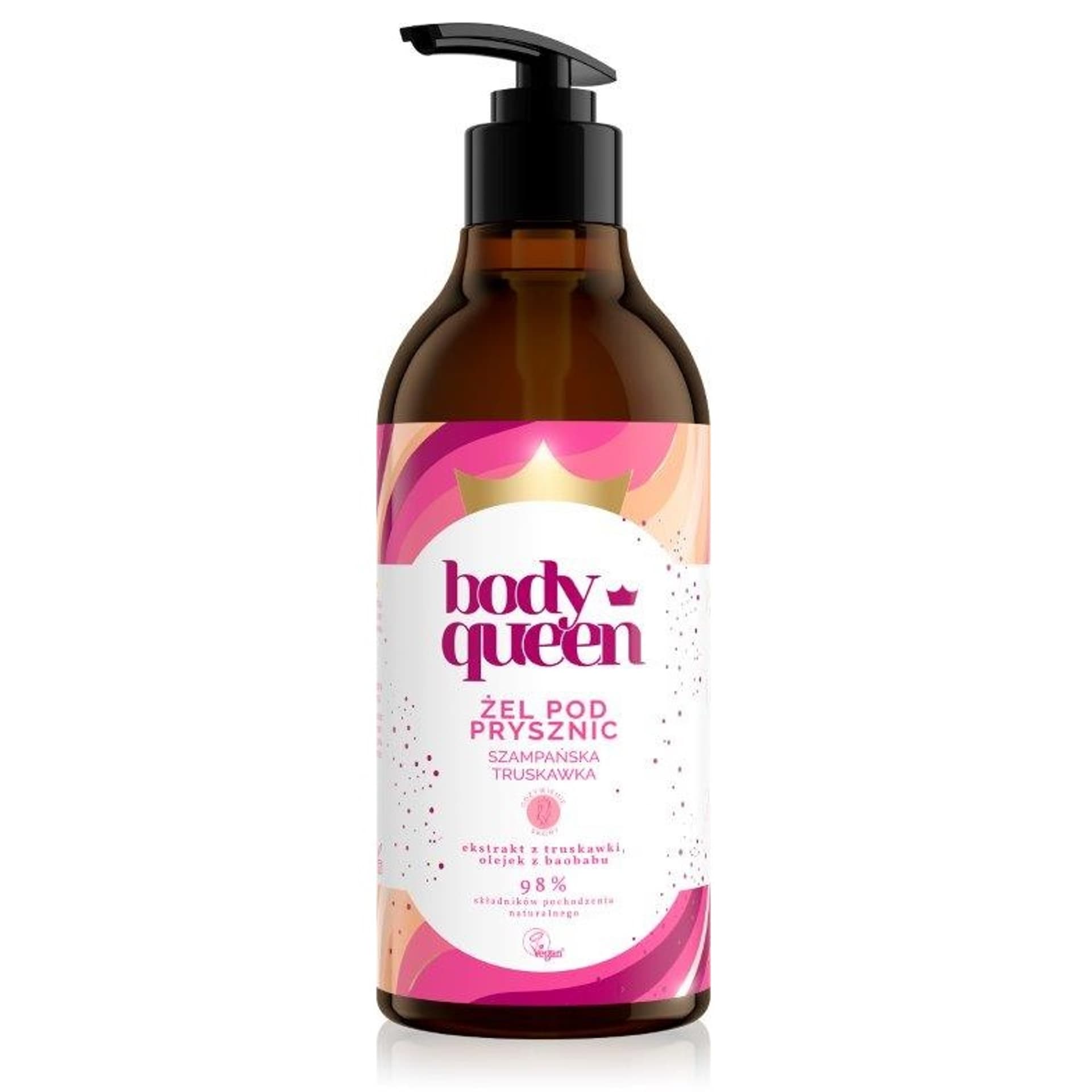 

BODY QUEEN Odżywiający żel pod prysznic Szampańska Truskawka 400ml