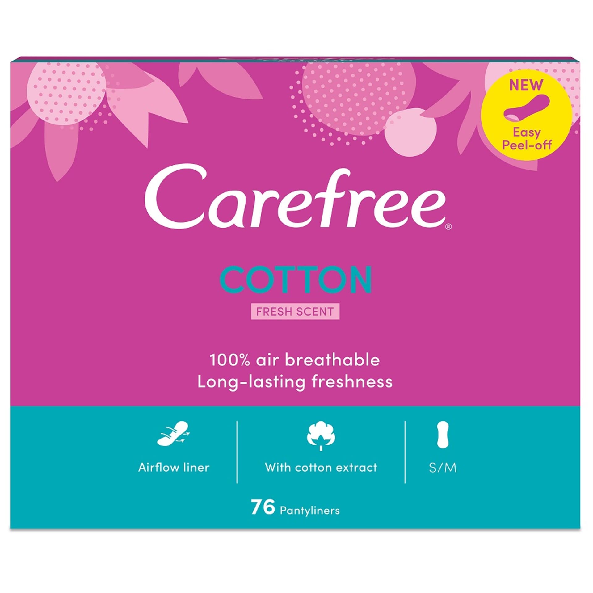 

CAREFREE Wkładki higeniczne Cotton Fresh 76szt