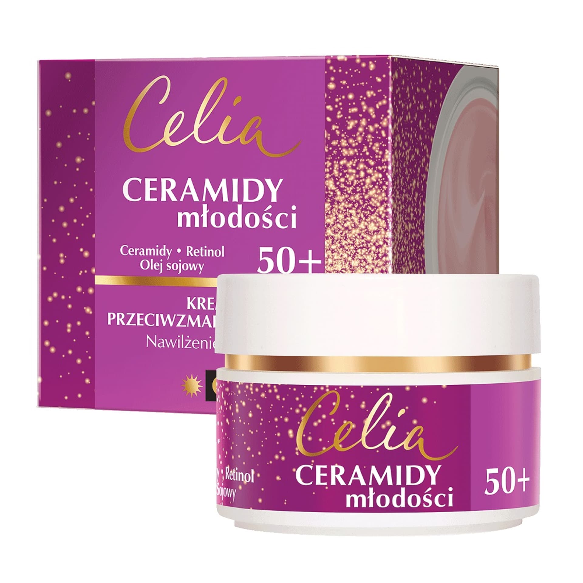 

Celia Ceramidy Młodości 50+ Krem przeciwzmarszczkowy na dzień i noc 50ml