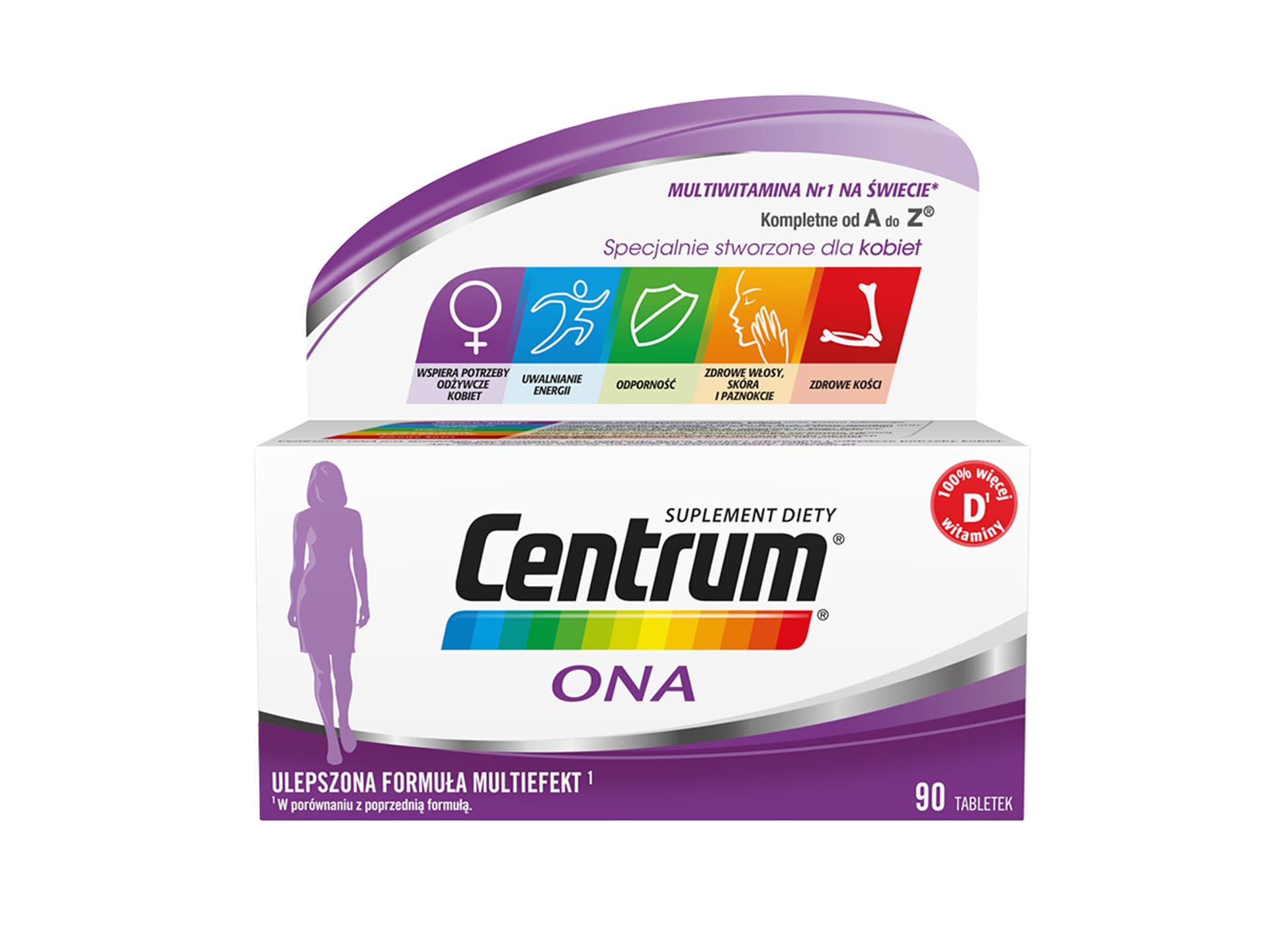 

CENTRUM Ona witaminy i minerały dla kobiet suplement diety 90 tabletek