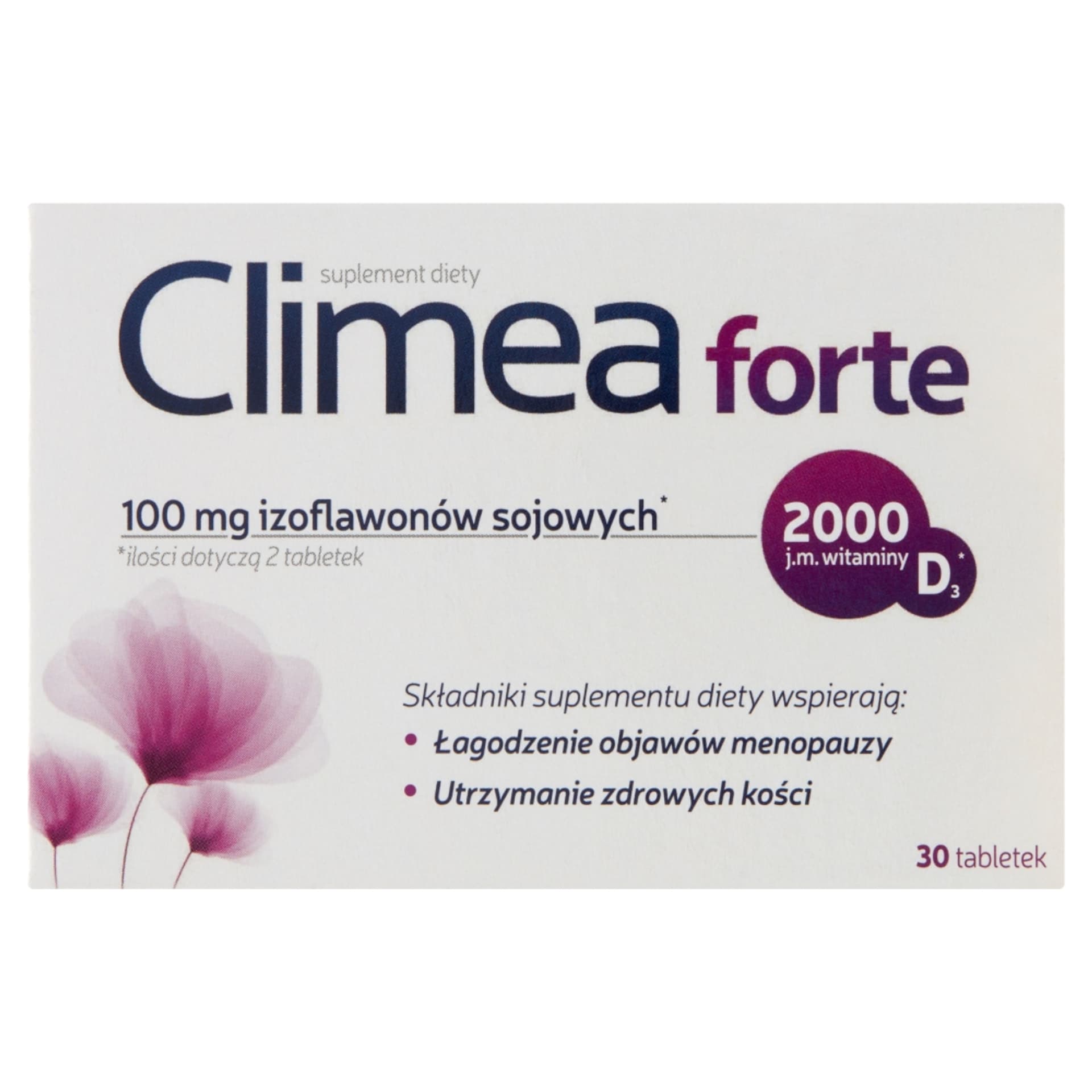 

CLIMEA Forte suplement diety łagodzący objawy menopauzy 30 tabletek
