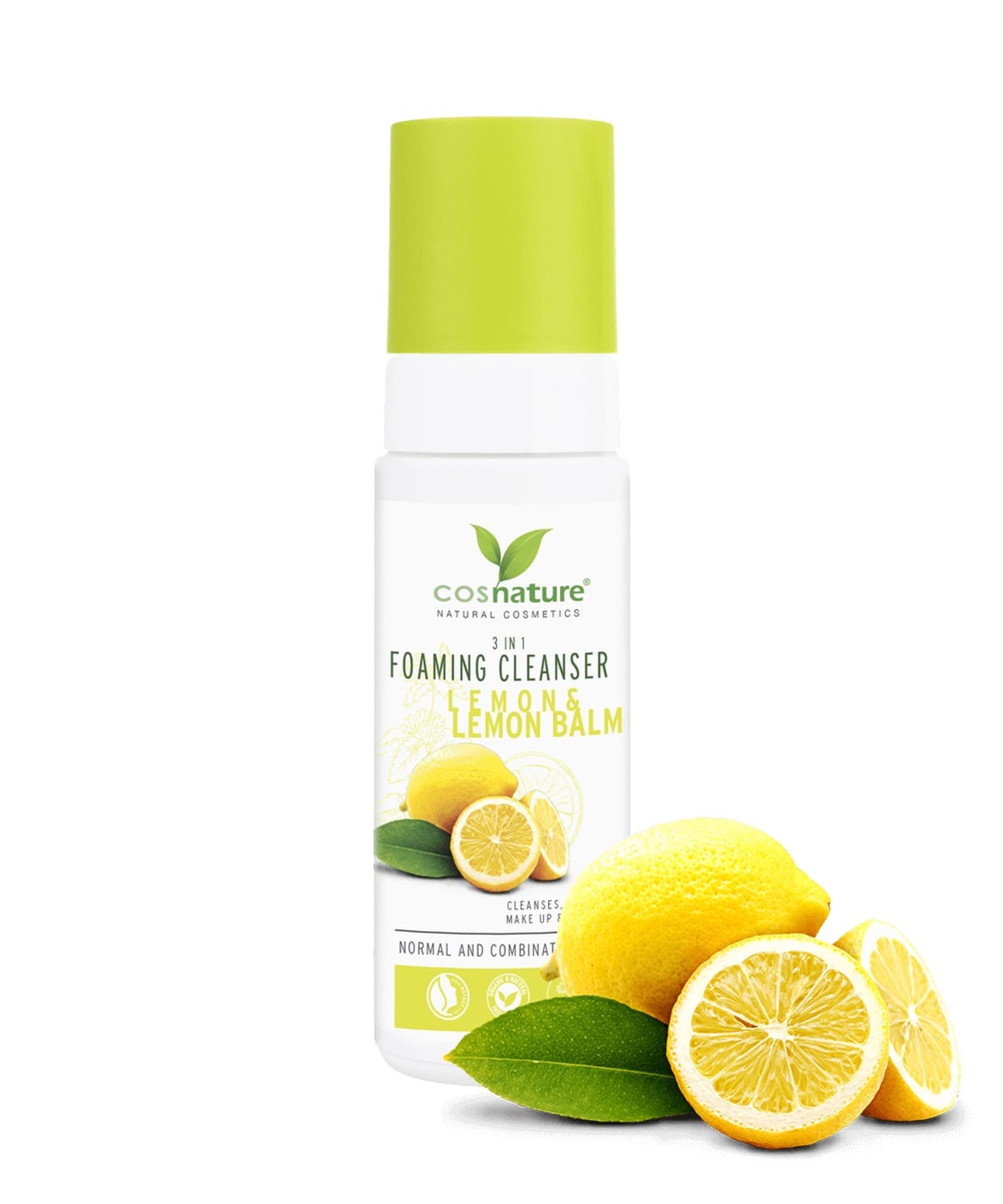 

COSNATURE Foaming Cleanser 3in1 naturalna pianka oczyszczająca z cytryną i melisą 150ml