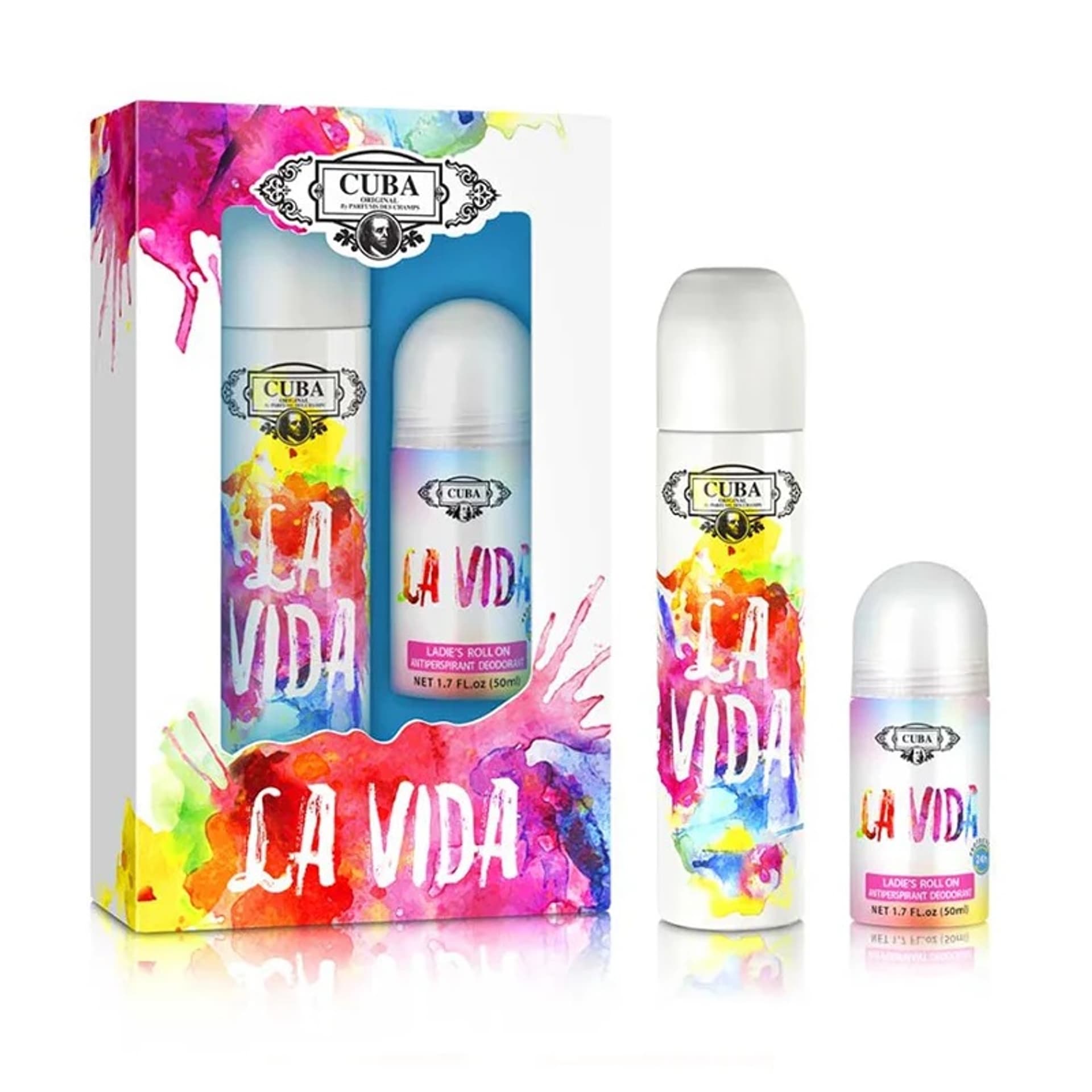 

CUBA ORIGINAL Cuba Woman La Vida EDP spray 100ml + DEO Roll-on 50ml