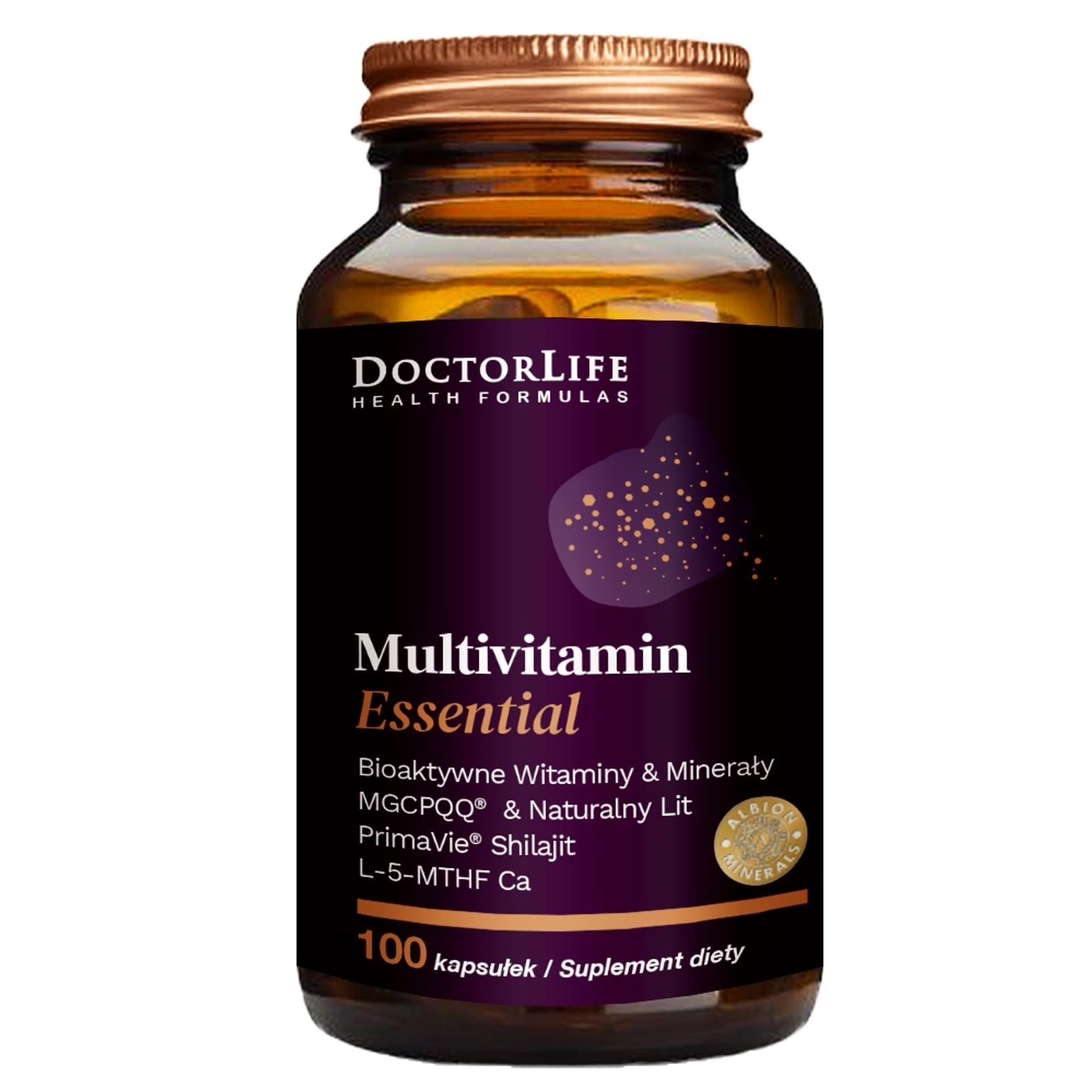 

DOCTOR LIFE Multivitamin Essential bioaktywne witaminy minerały suplement diety 100 kapsułek