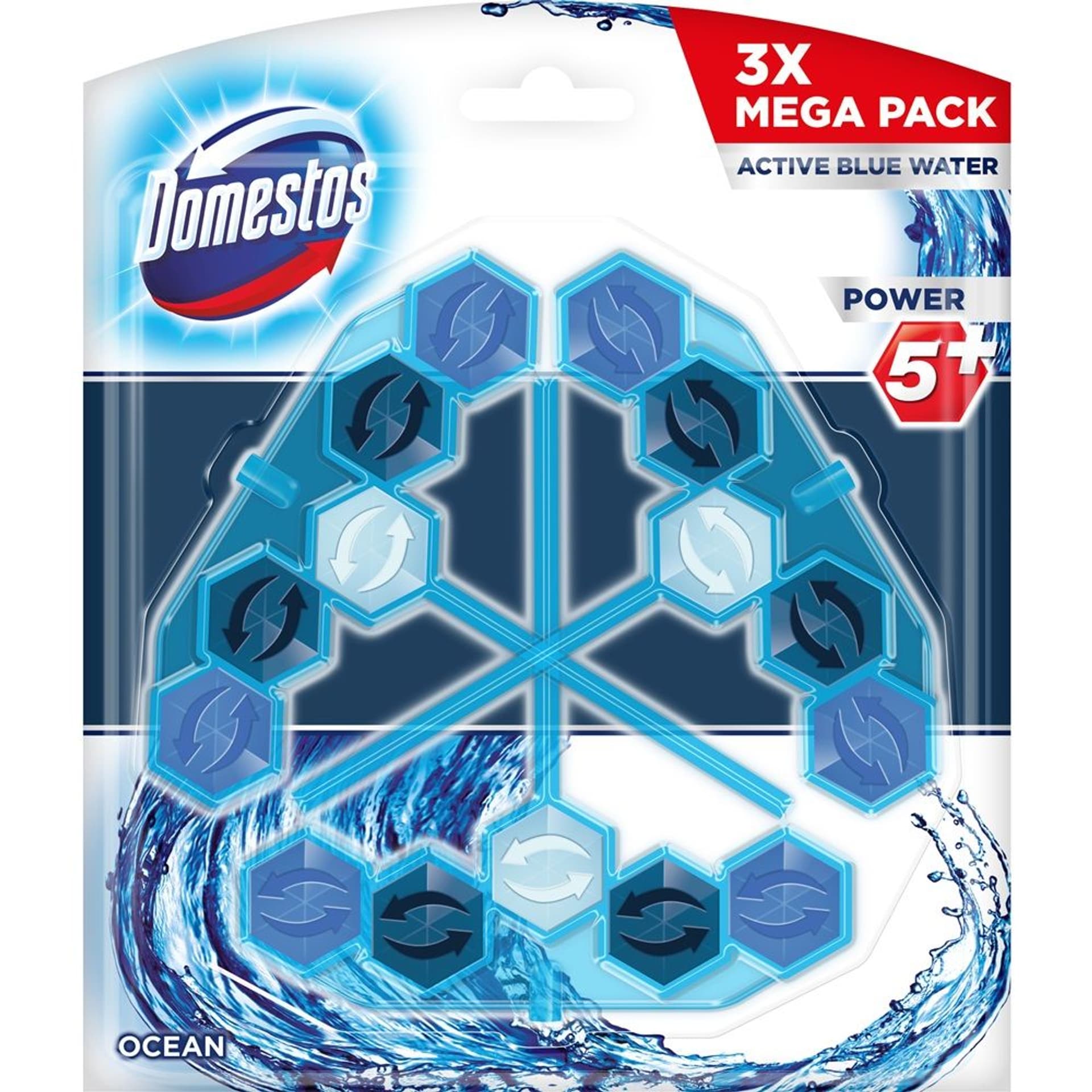 

DOMESTOS Power 5+ kostka toaletowa Ocean 3x53g