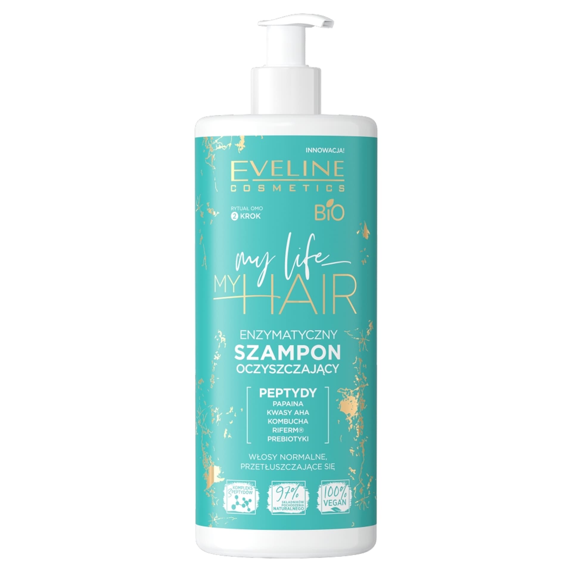 

Eveline My Life My Hair Enzymatyczny Szampon oczyszczający do włosów normalnych i przetłuszczających się 400ml